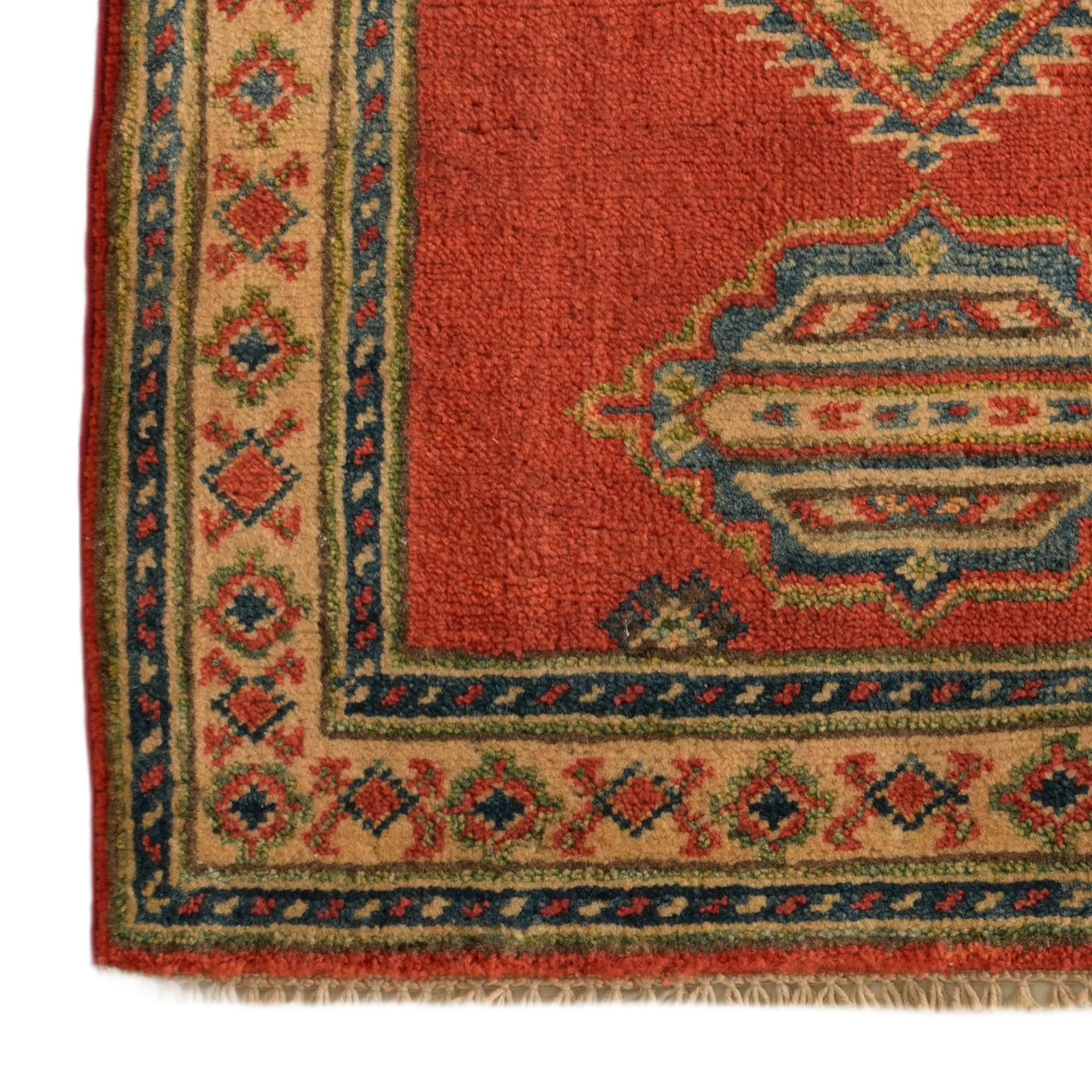 2' 1 x 3' Hand Knotted Kazak Rug