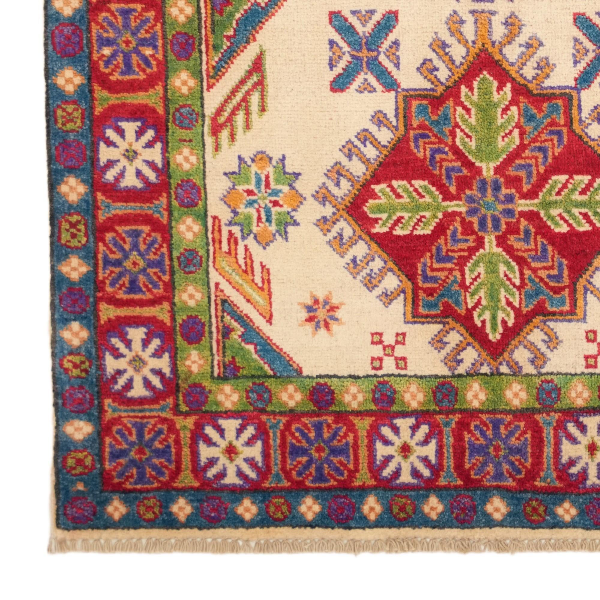3' 2 x 5' 1 Hand Knotted Kazak Rug