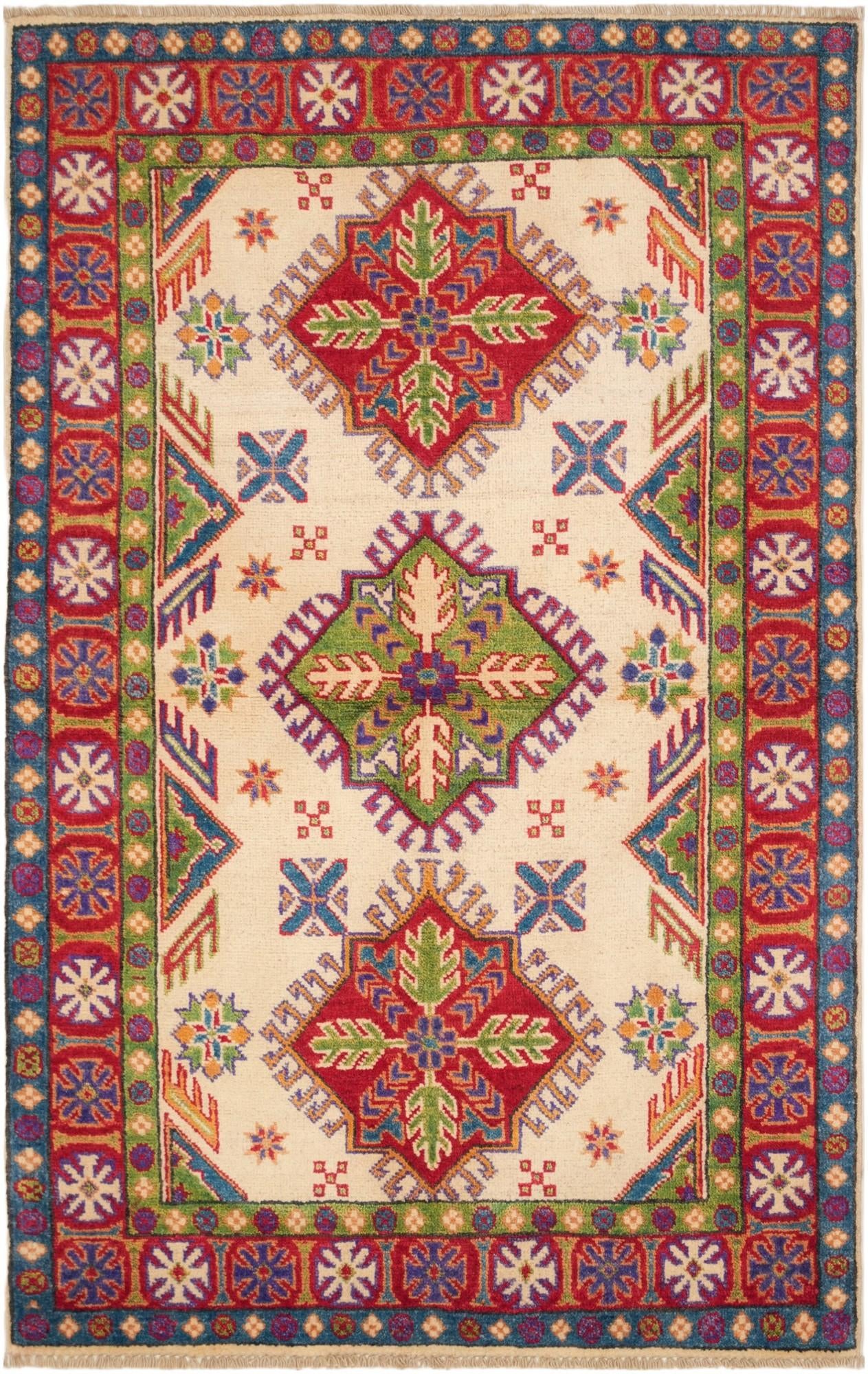 3' 2 x 5' 1 Hand Knotted Kazak Rug