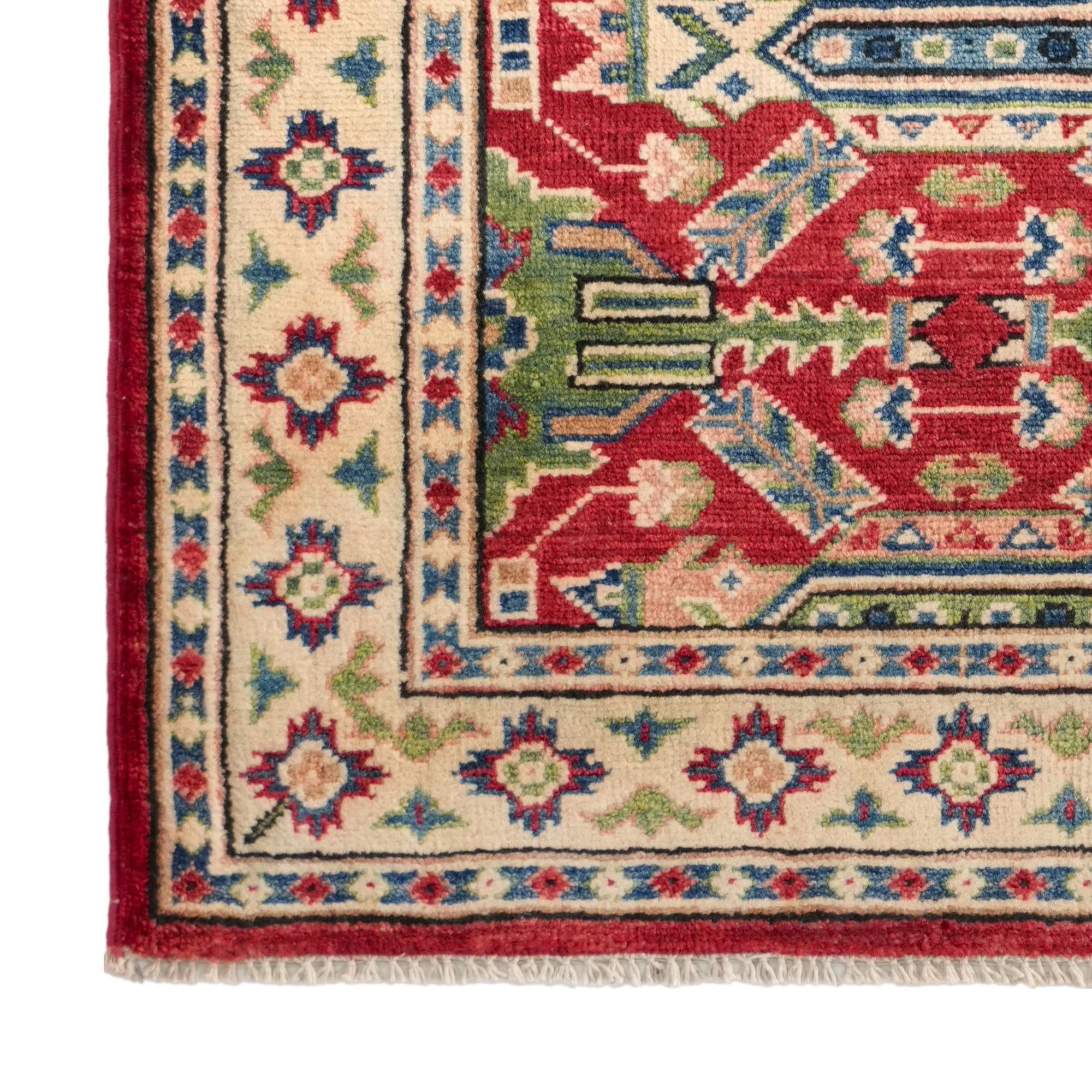 2' 7 x 3' 8 Hand Knotted Kazak Rug