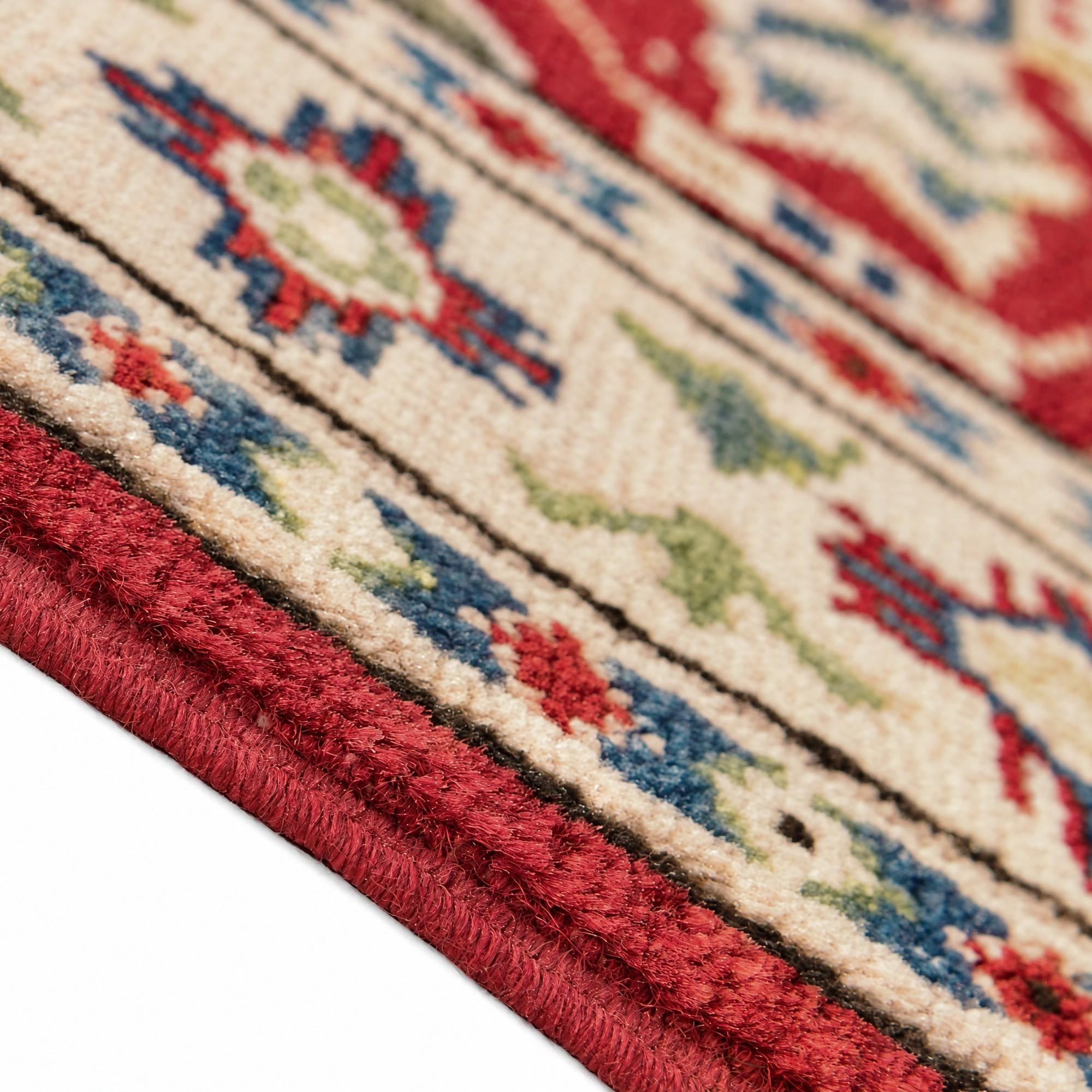 80cm x 115cm Hand Knotted Kazak Rug