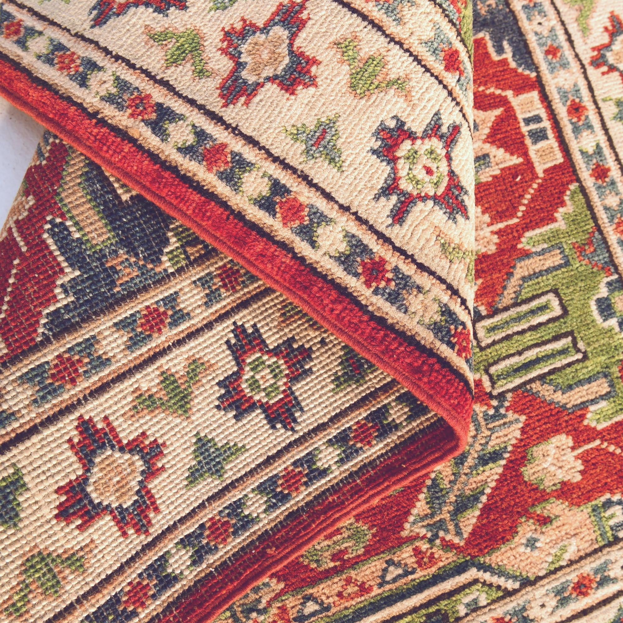 2' 7 x 3' 8 Hand Knotted Kazak Rug