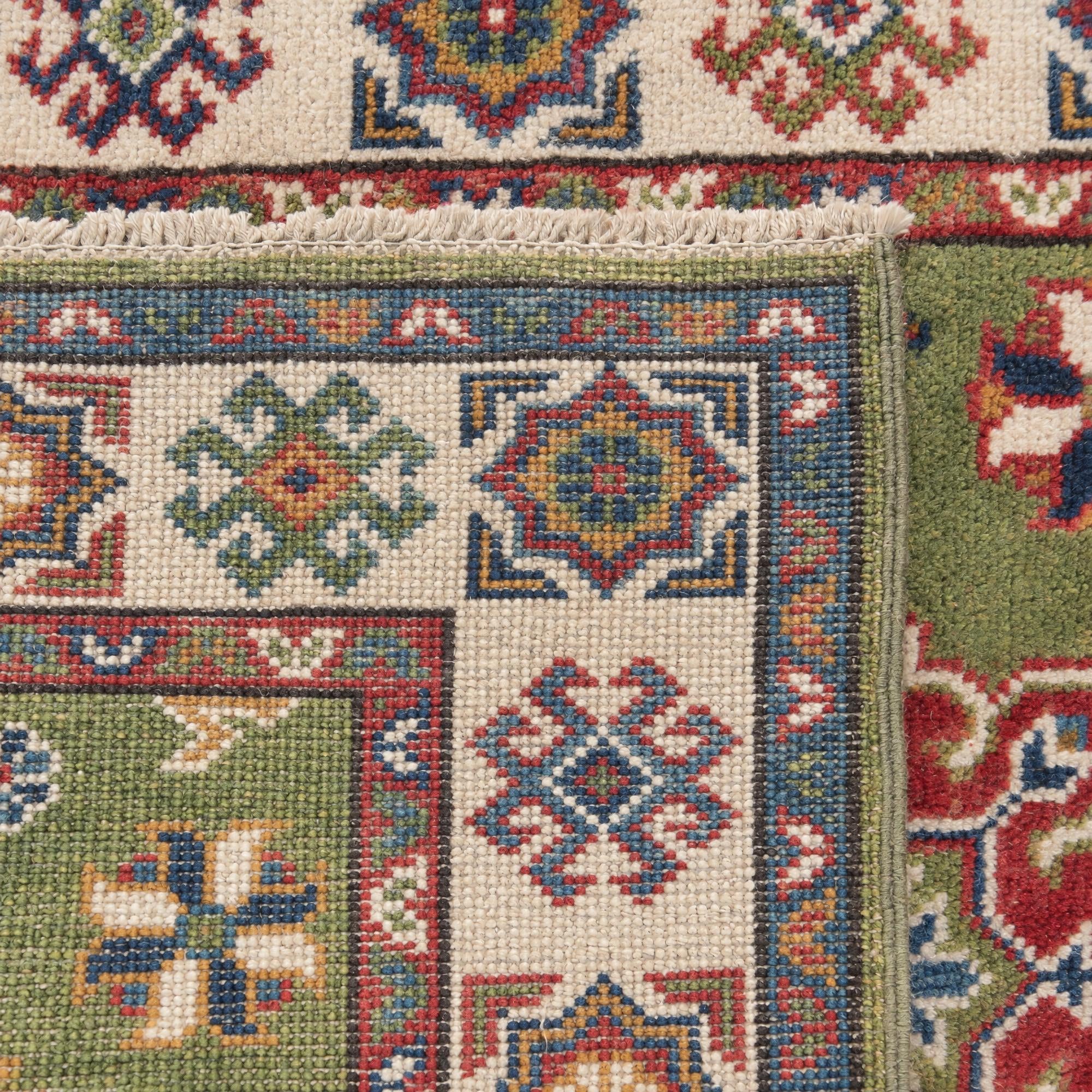 80cm x 120cm Handgeknüpft Kazak Teppich