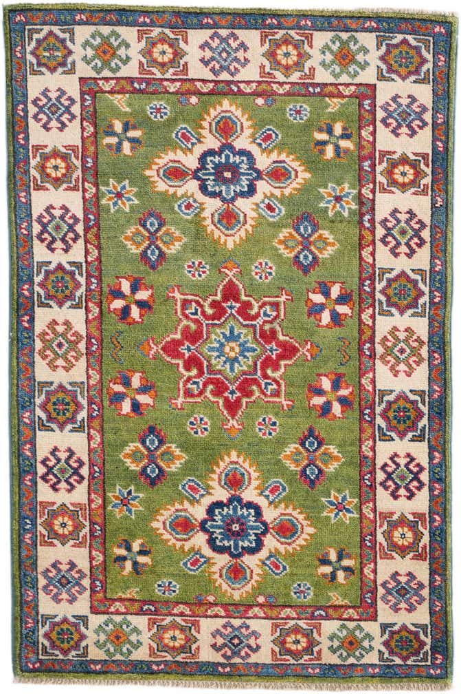 2' 8 x 4' Hand Knotted Kazak Rug