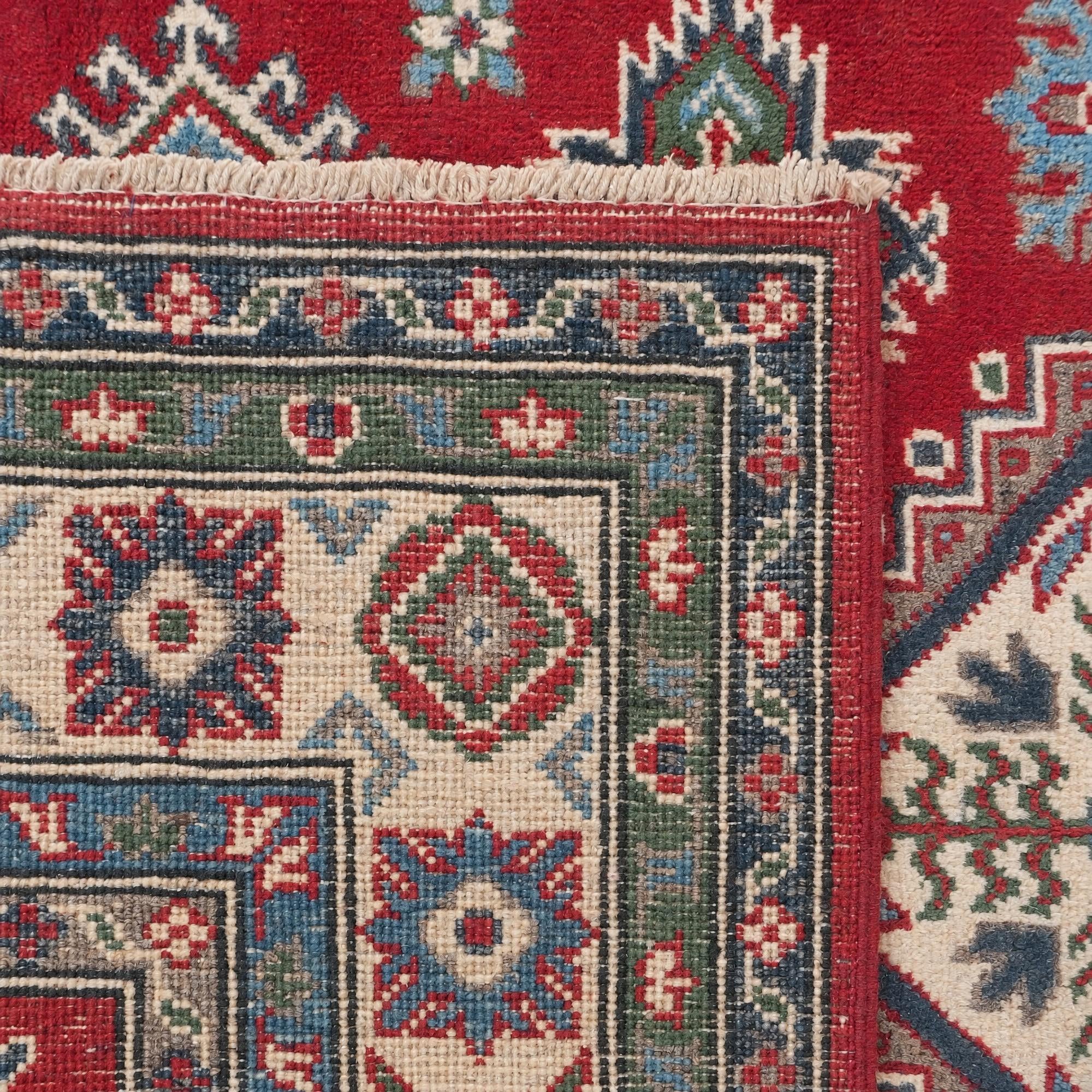 115cm x 185cm Hand Knotted Kazak Rug