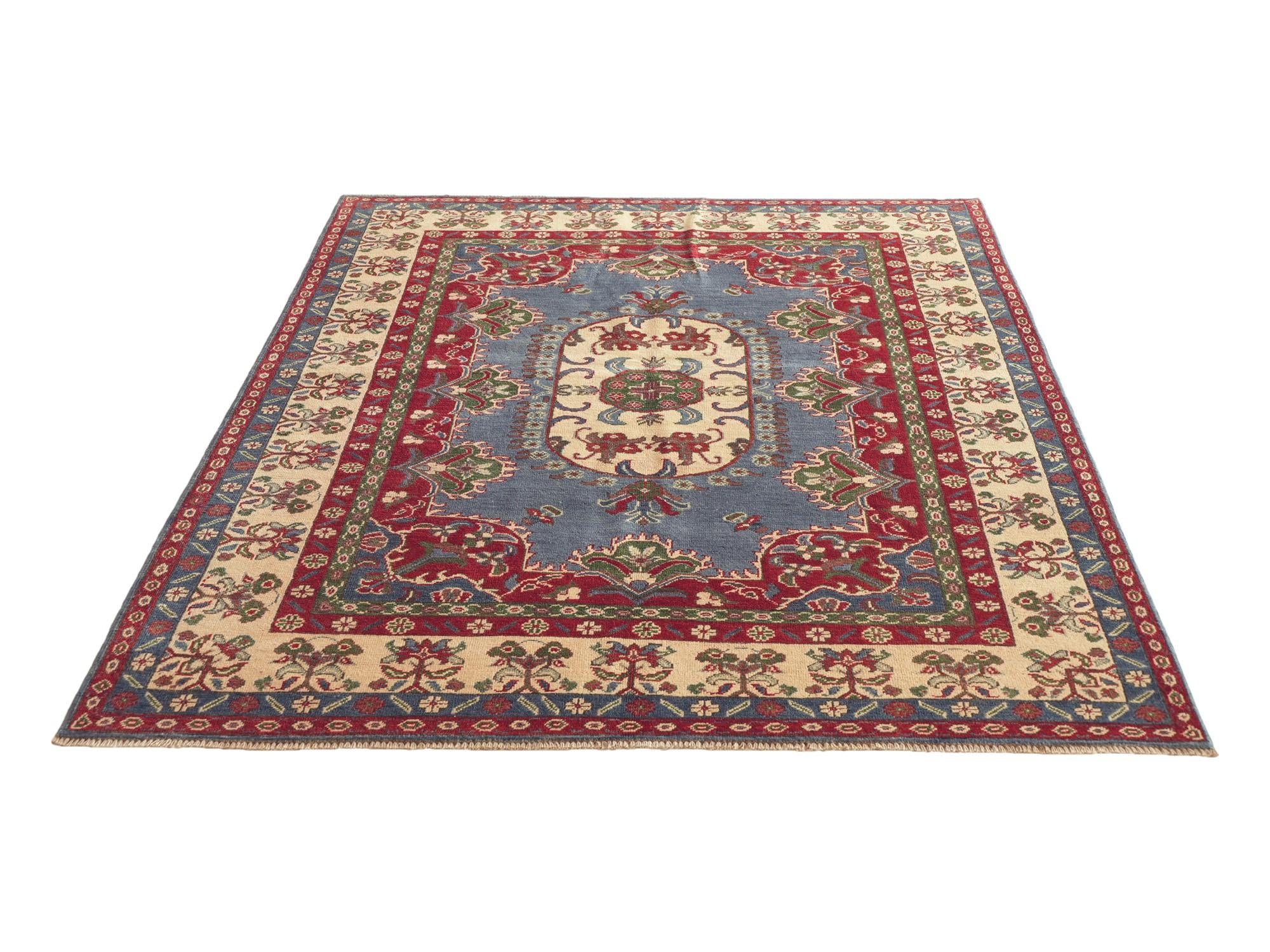 170cm x 225cm Hand Knotted Kazak Rug