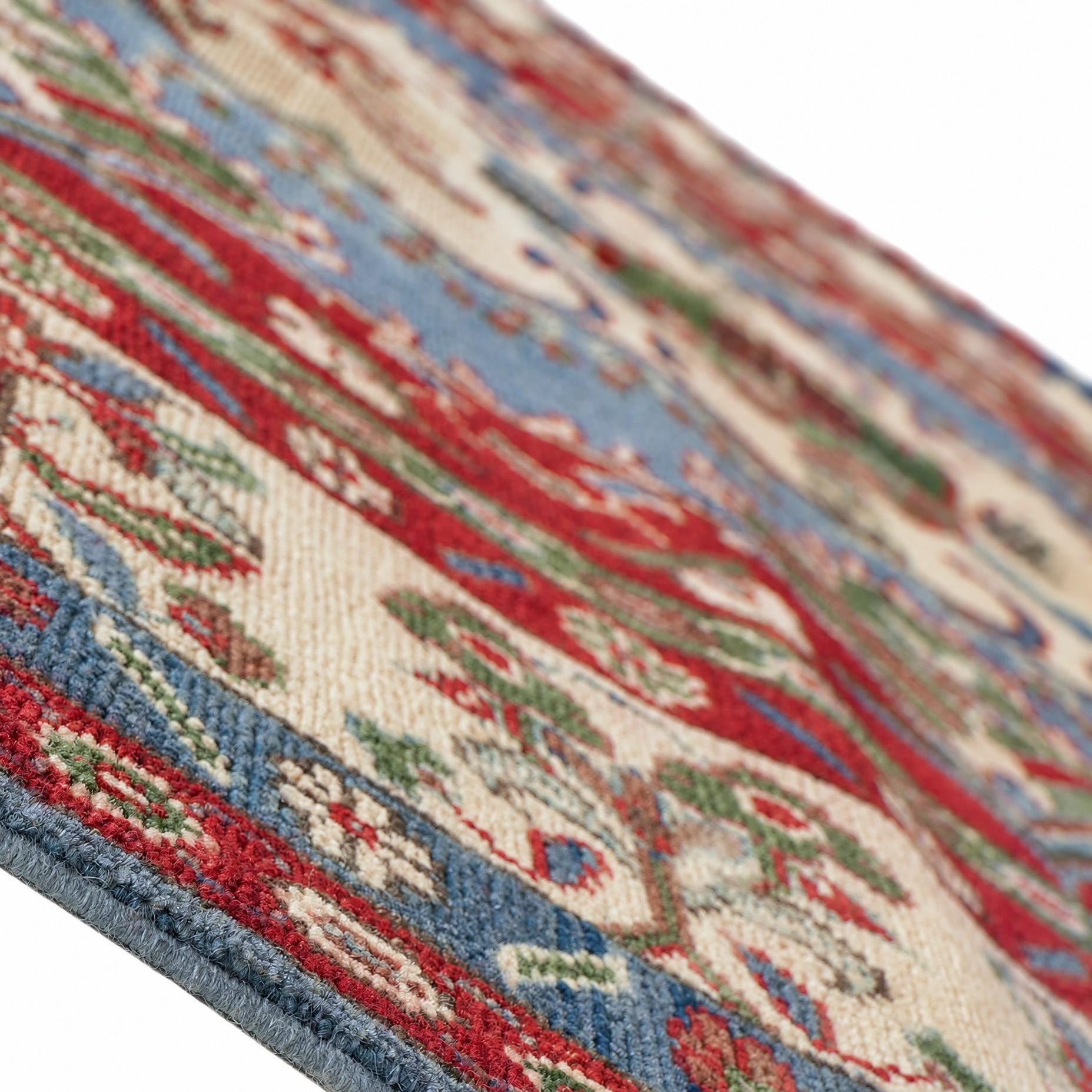 170cm x 225cm Hand Knotted Kazak Rug