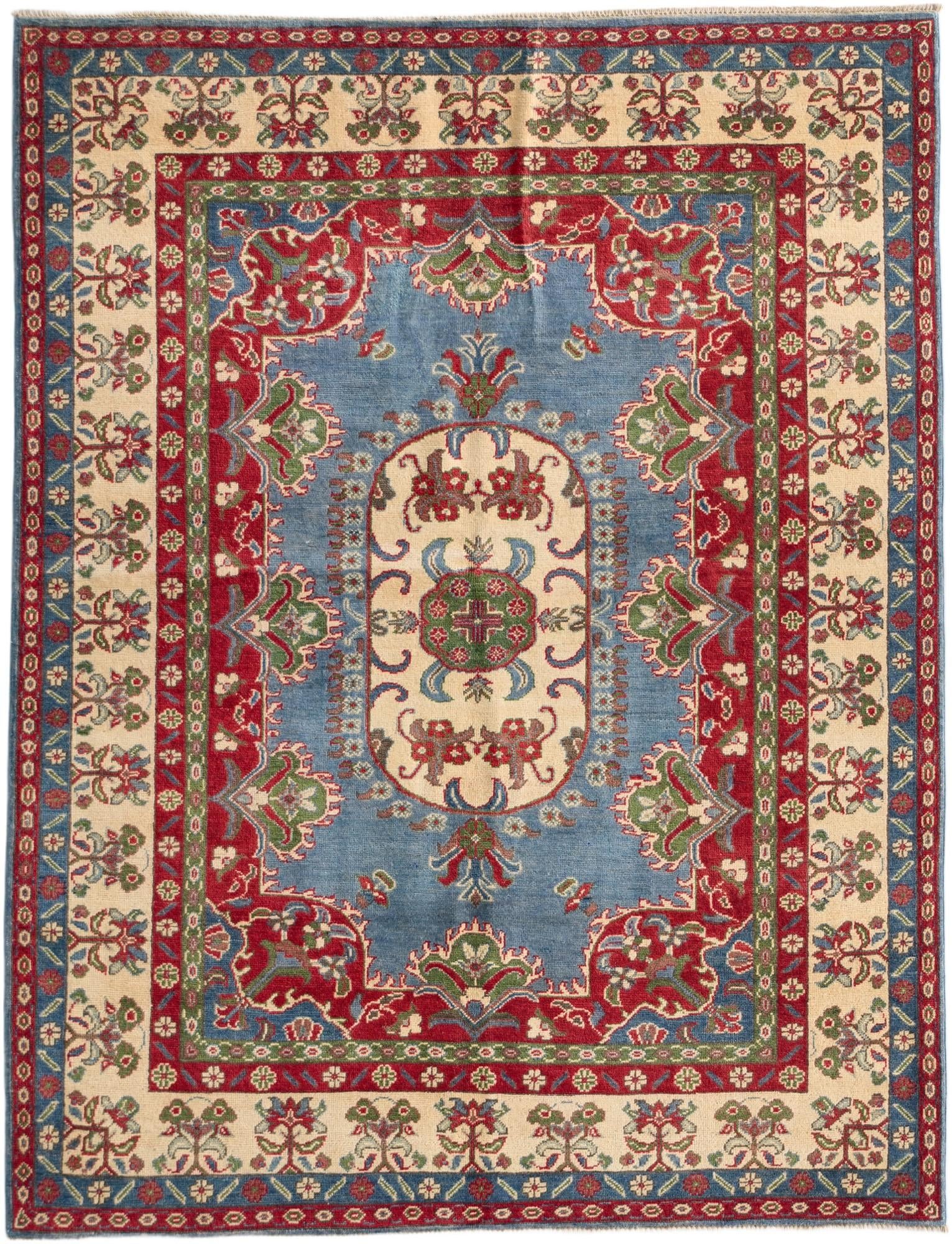 170cm x 225cm Hand Knotted Kazak Rug