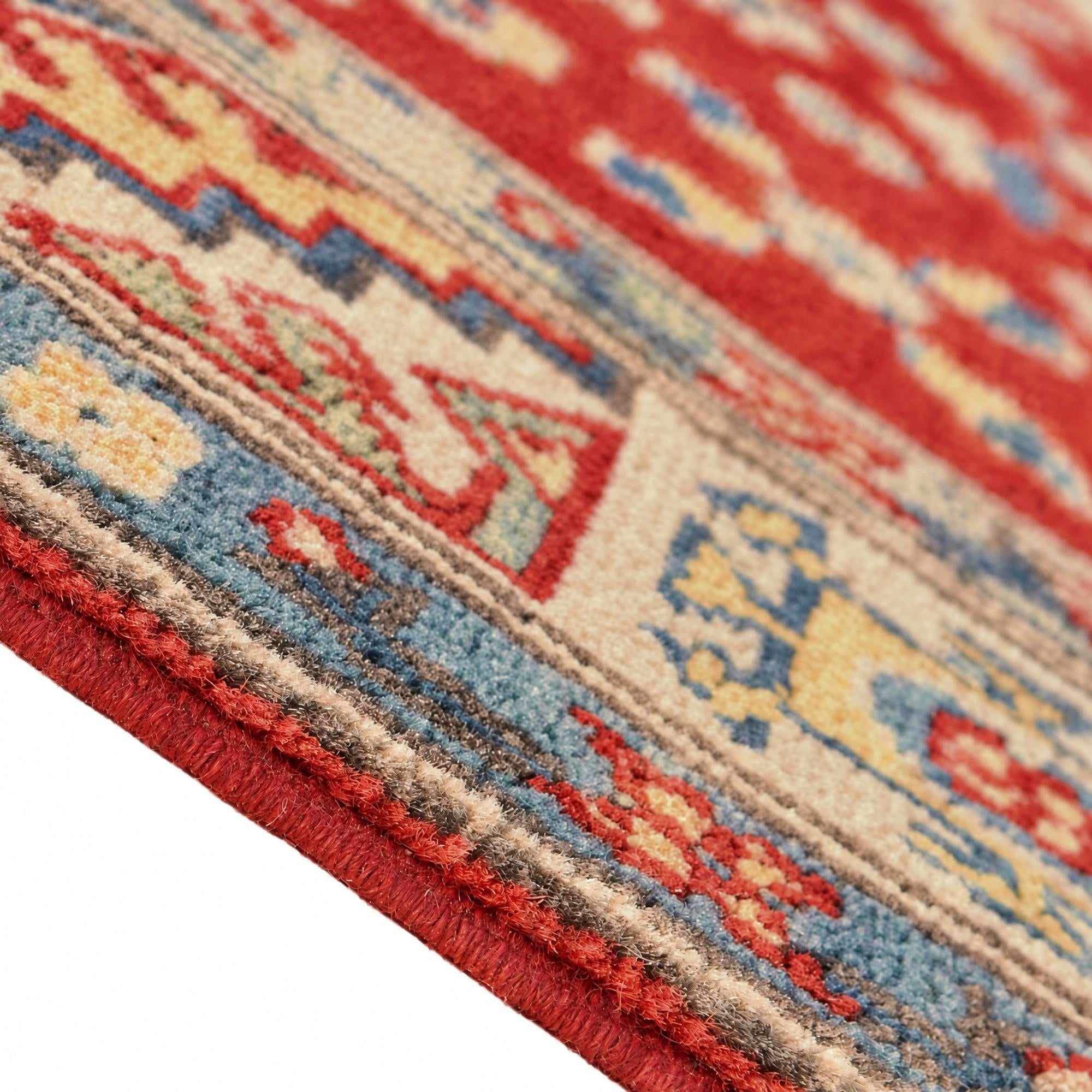 80cm x 125cm Hand Knotted Kazak Rug