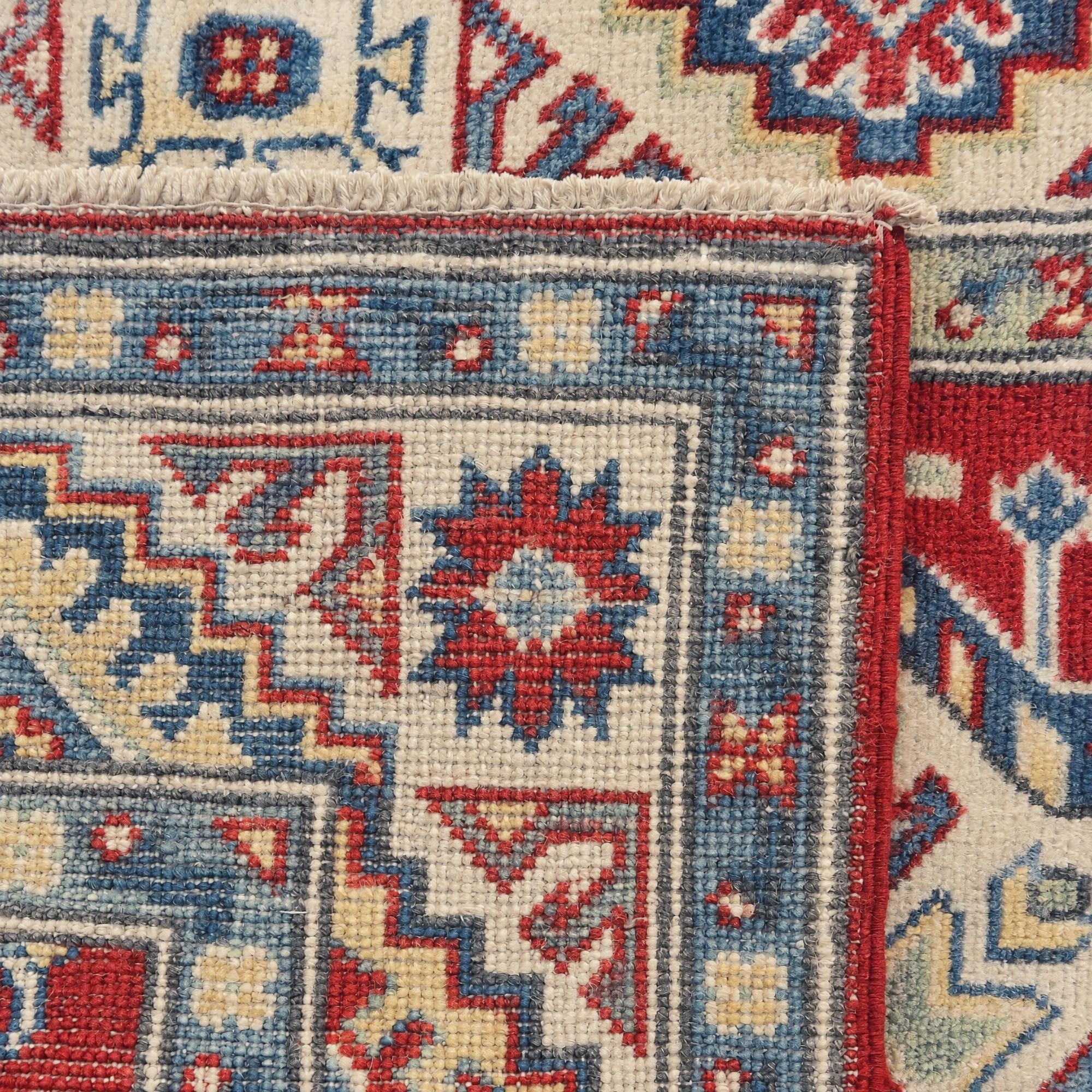 80cm x 125cm Hand Knotted Kazak Rug