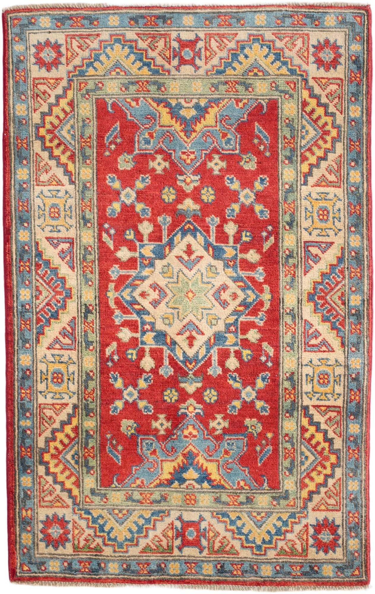 2' 7 x 4' 2 Hand Knotted Kazak Rug