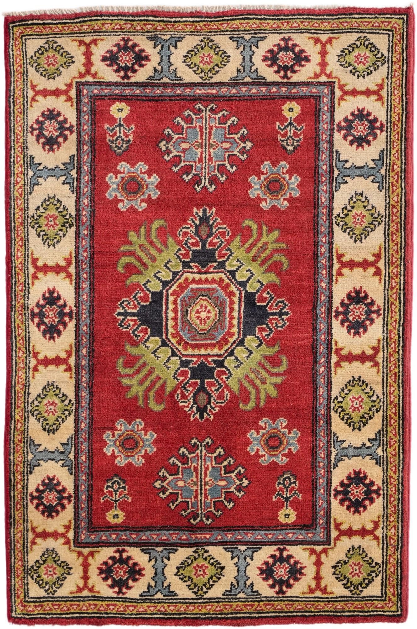 2' 8 x 4' 1 Hand Knotted Kazak Rug
