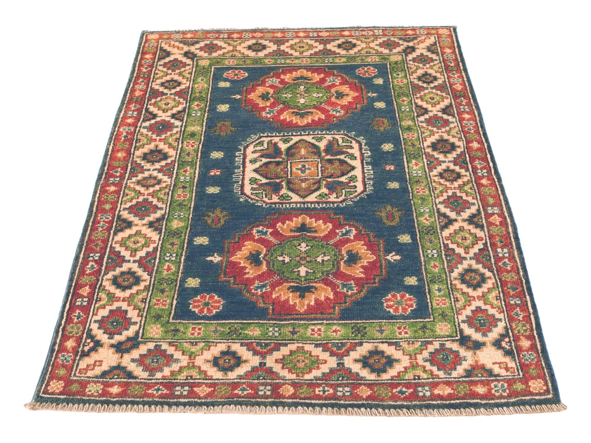 2' 9 x 4' 2 Hand Knotted Kazak Rug