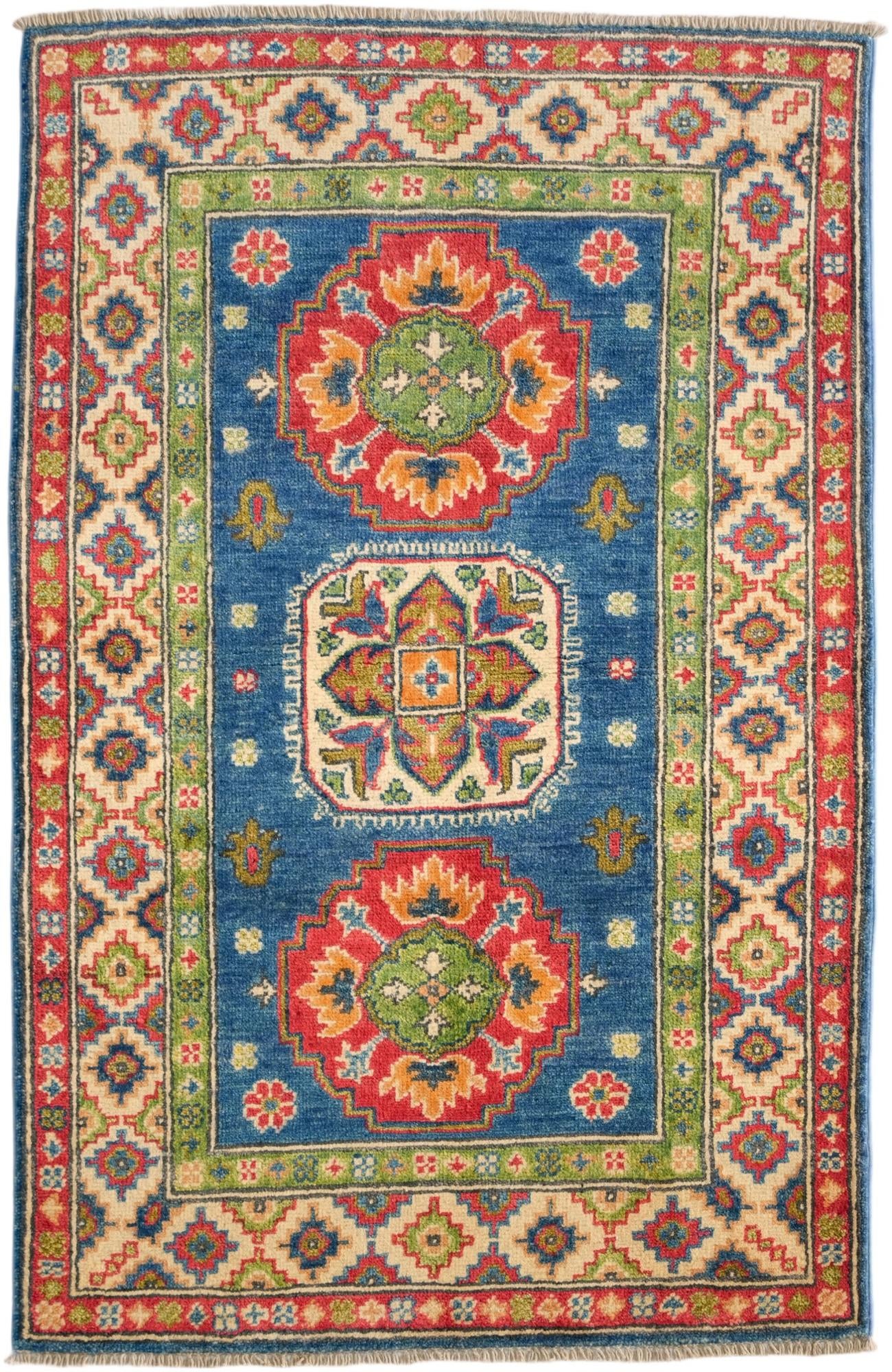 2' 9 x 4' 2 Hand Knotted Kazak Rug