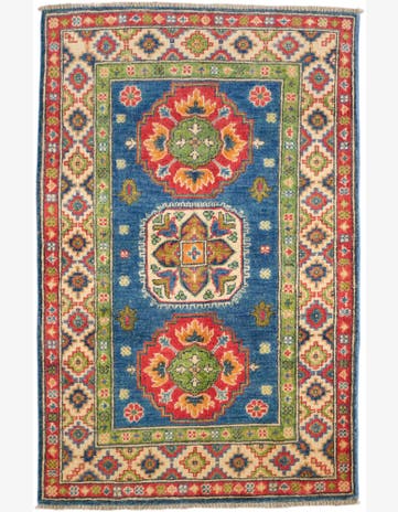 2' 9 x 4' 2 Hand Knotted Kazak Rug