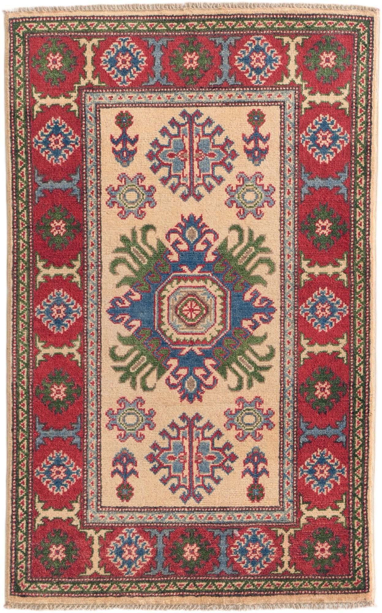 2' 7 x 4' 2 Hand Knotted Kazak Rug
