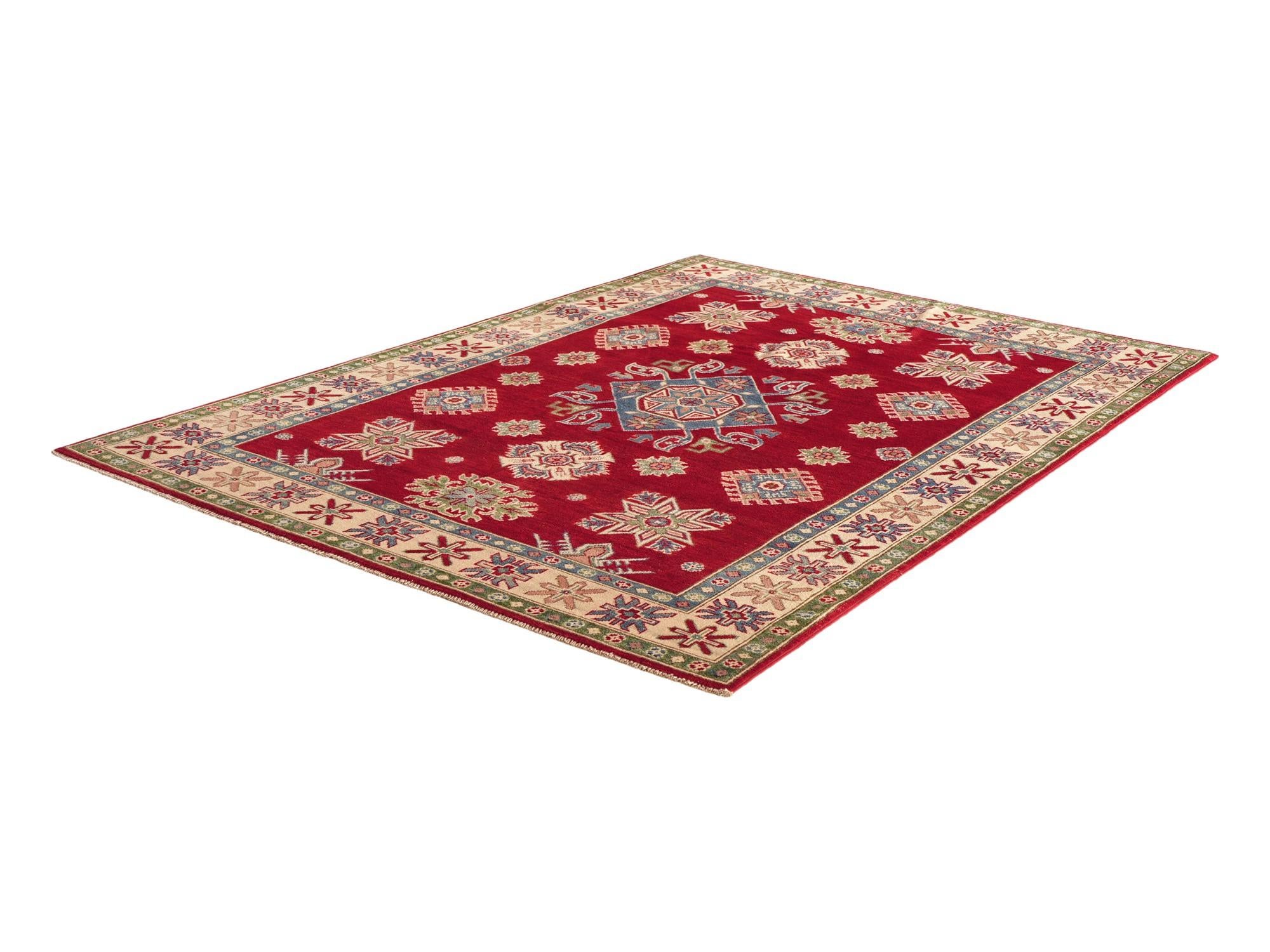 4' 11 x 6' 11 Hand Knotted Kazak Rug