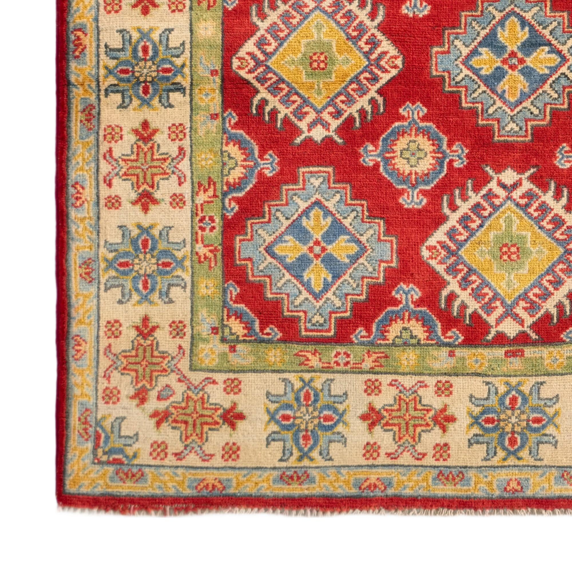 4' 1 x 5' 7 Hand Knotted Kazak Rug