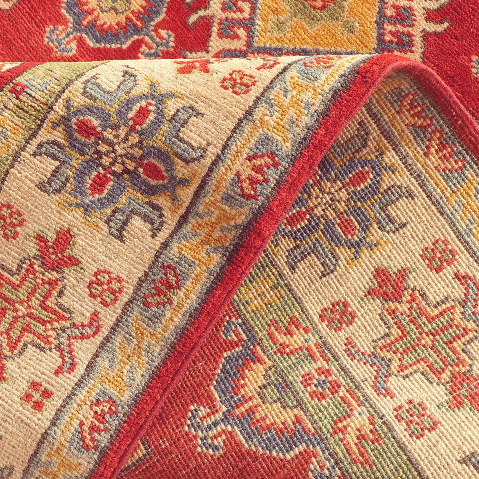 4' 1 x 5' 7 Hand Knotted Kazak Rug