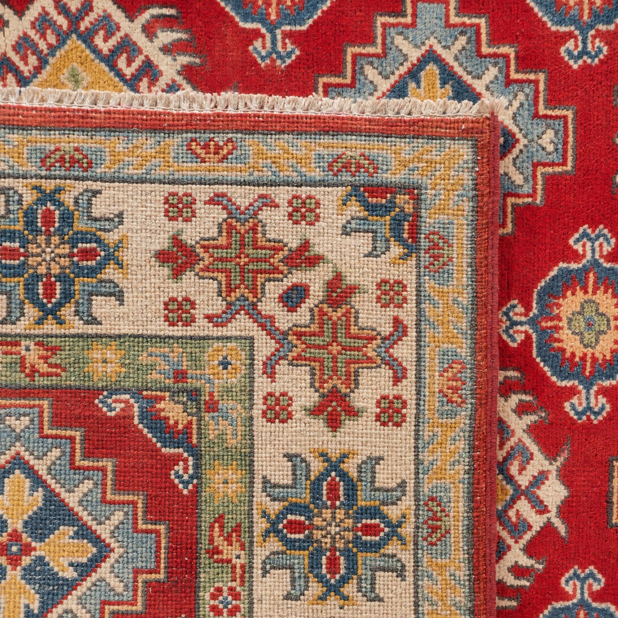 4' 1 x 5' 7 Hand Knotted Kazak Rug