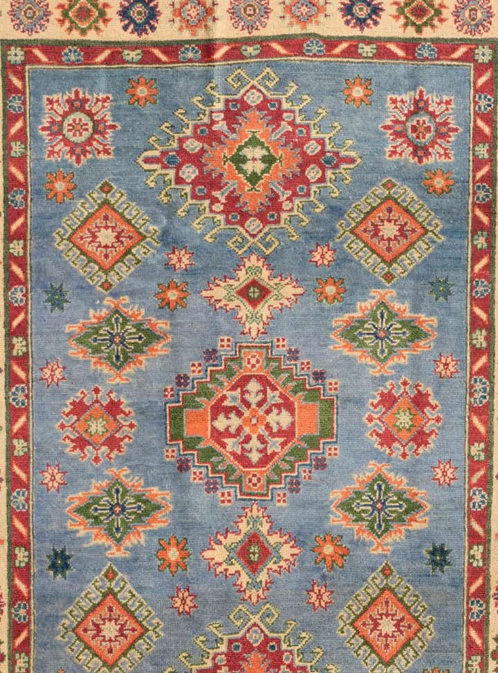 3' 11 x 6' Hand Knotted Kazak Rug