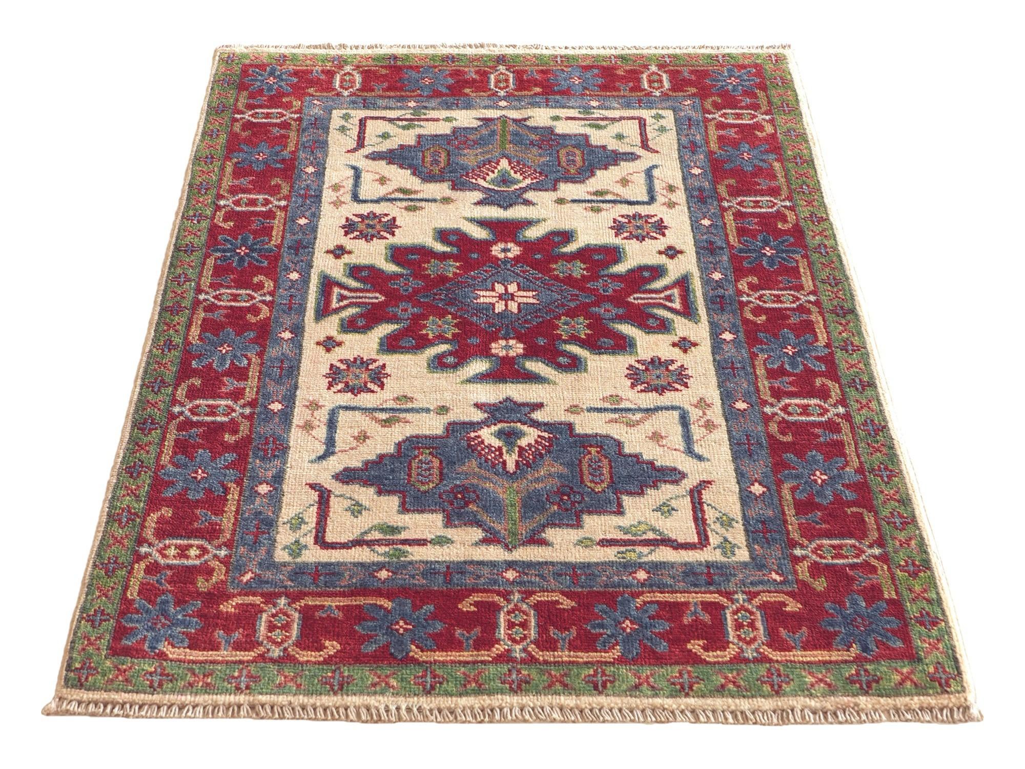 Detail image 5 of 10: 2' 7 x 4' Hand Knotted Kazak Rug