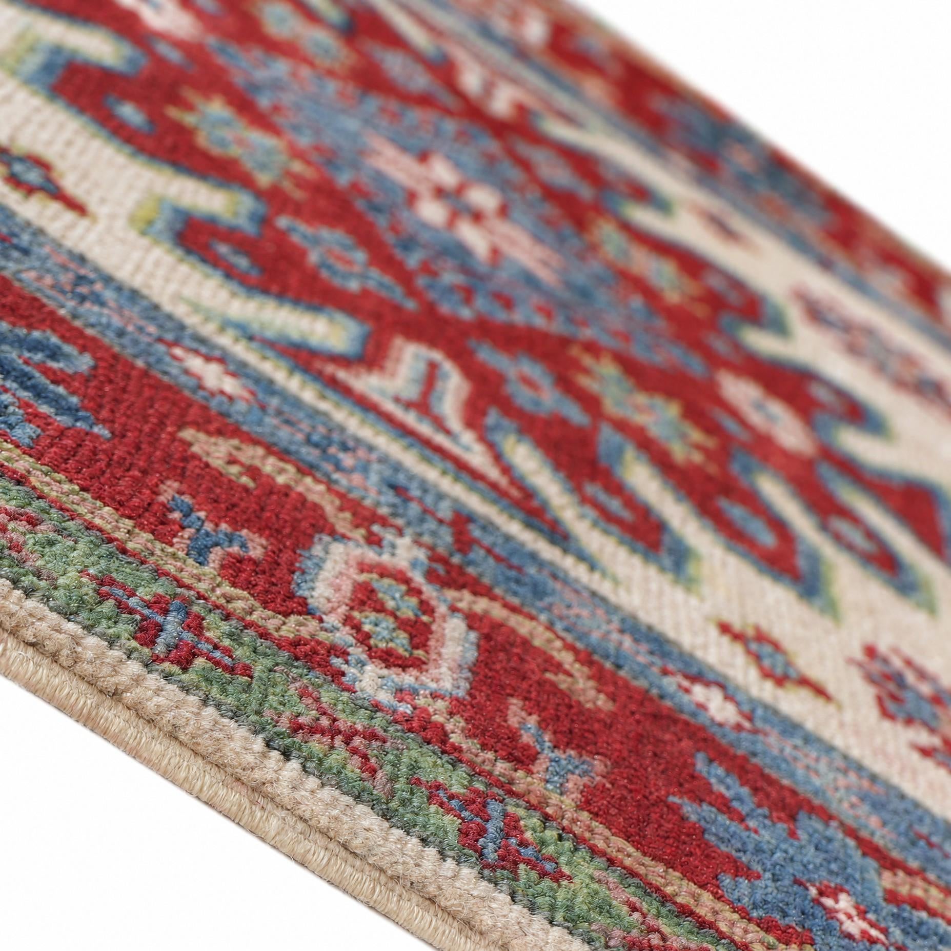 80cm x 125cm Hand Knotted Kazak Rug