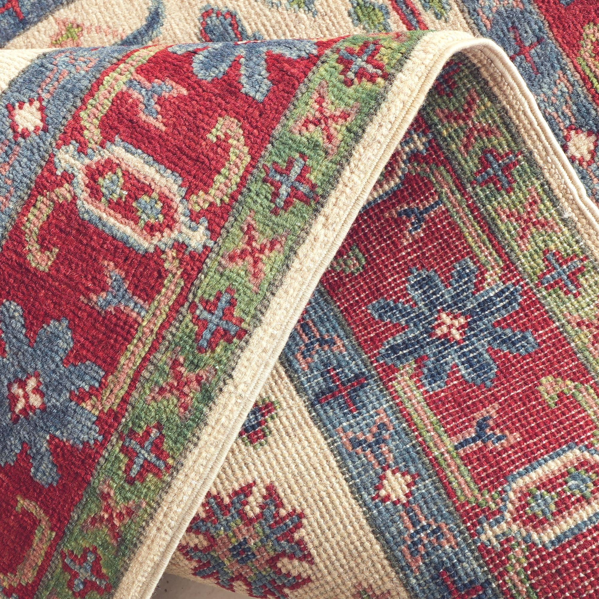 Detail image 8 of 10: 2' 7 x 4' Hand Knotted Kazak Rug