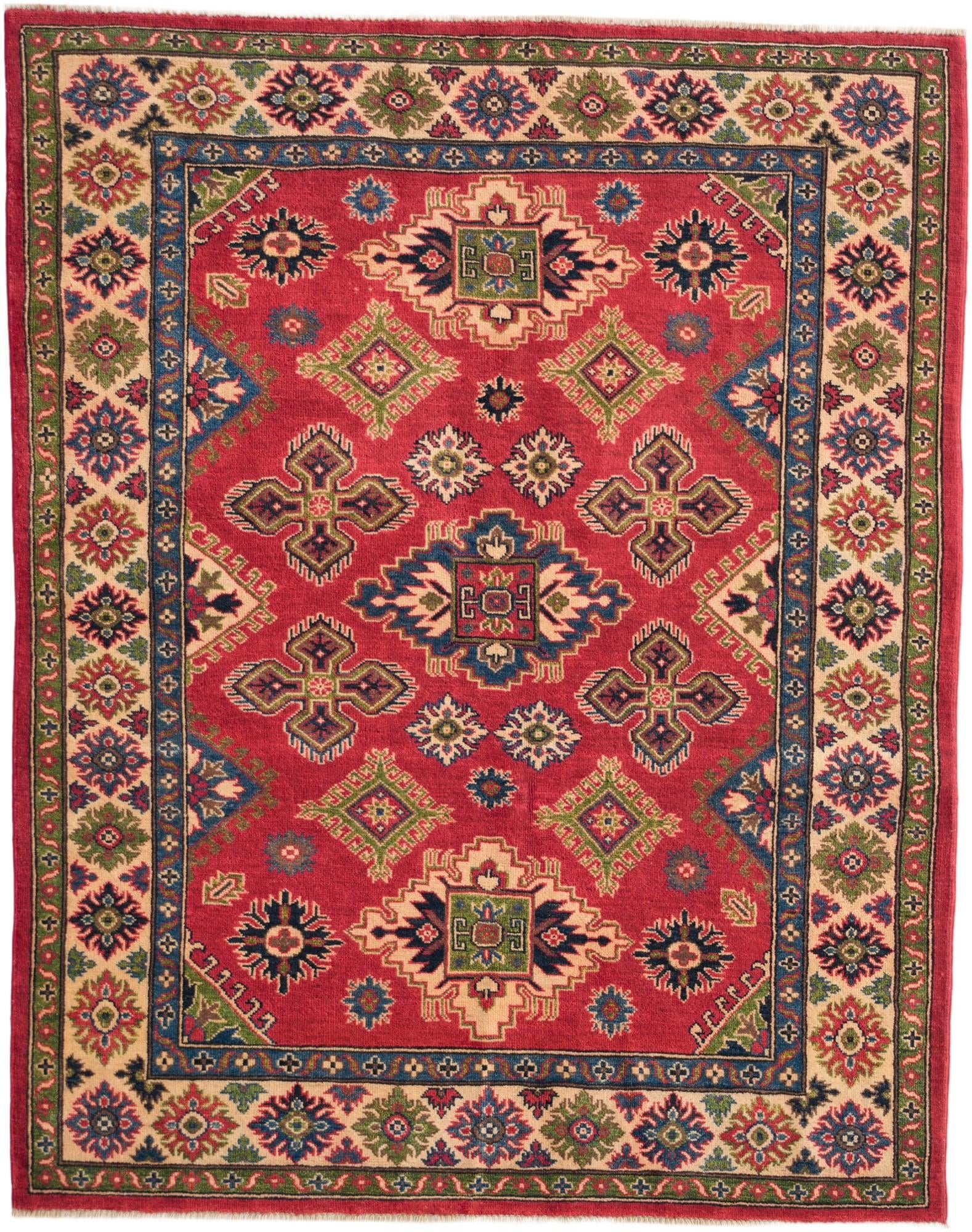 5' 1 x 6' 6 Hand Knotted Kazak Rug