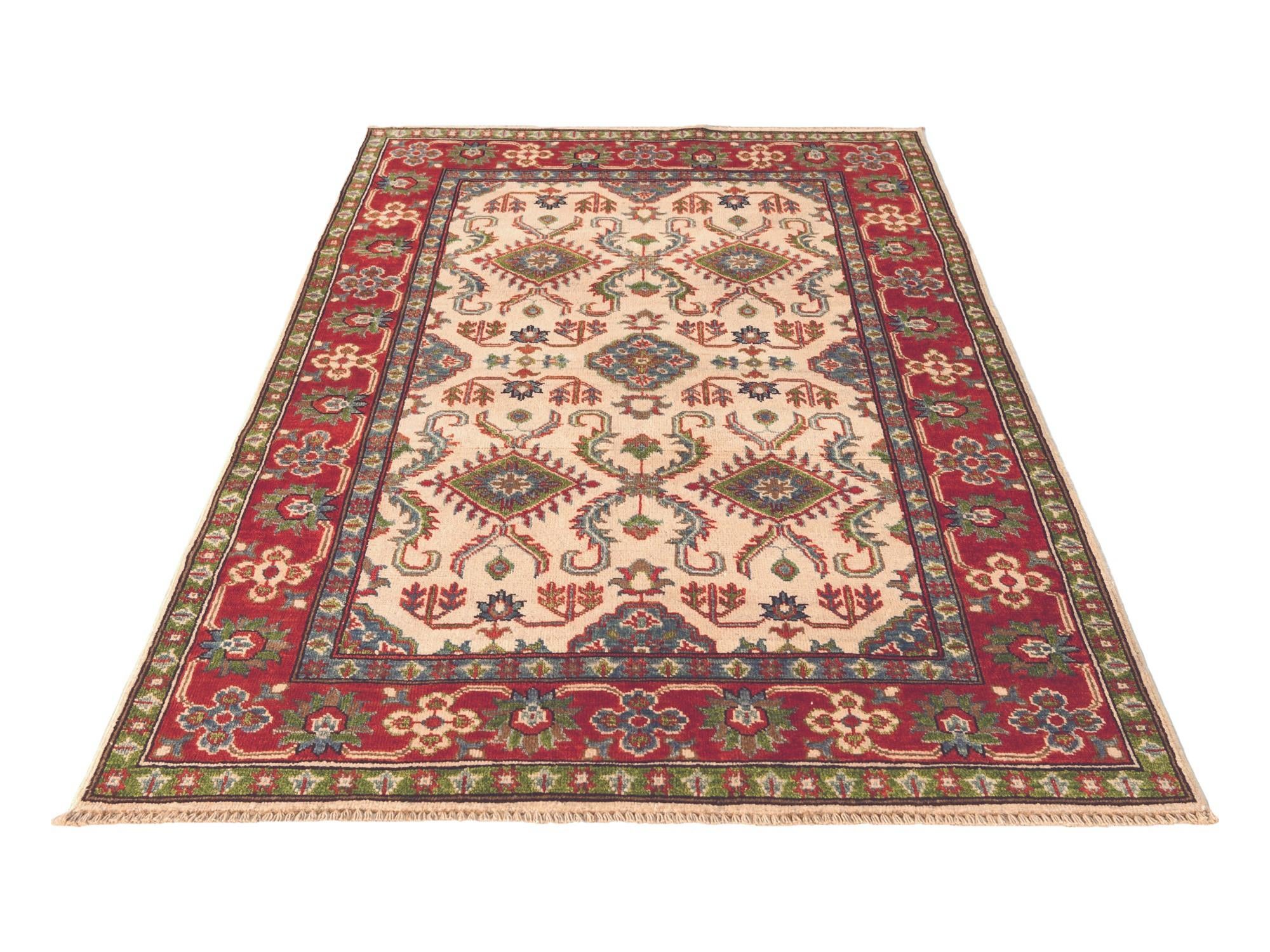 3' 10 x 5' 10 Hand Knotted Kazak Rug