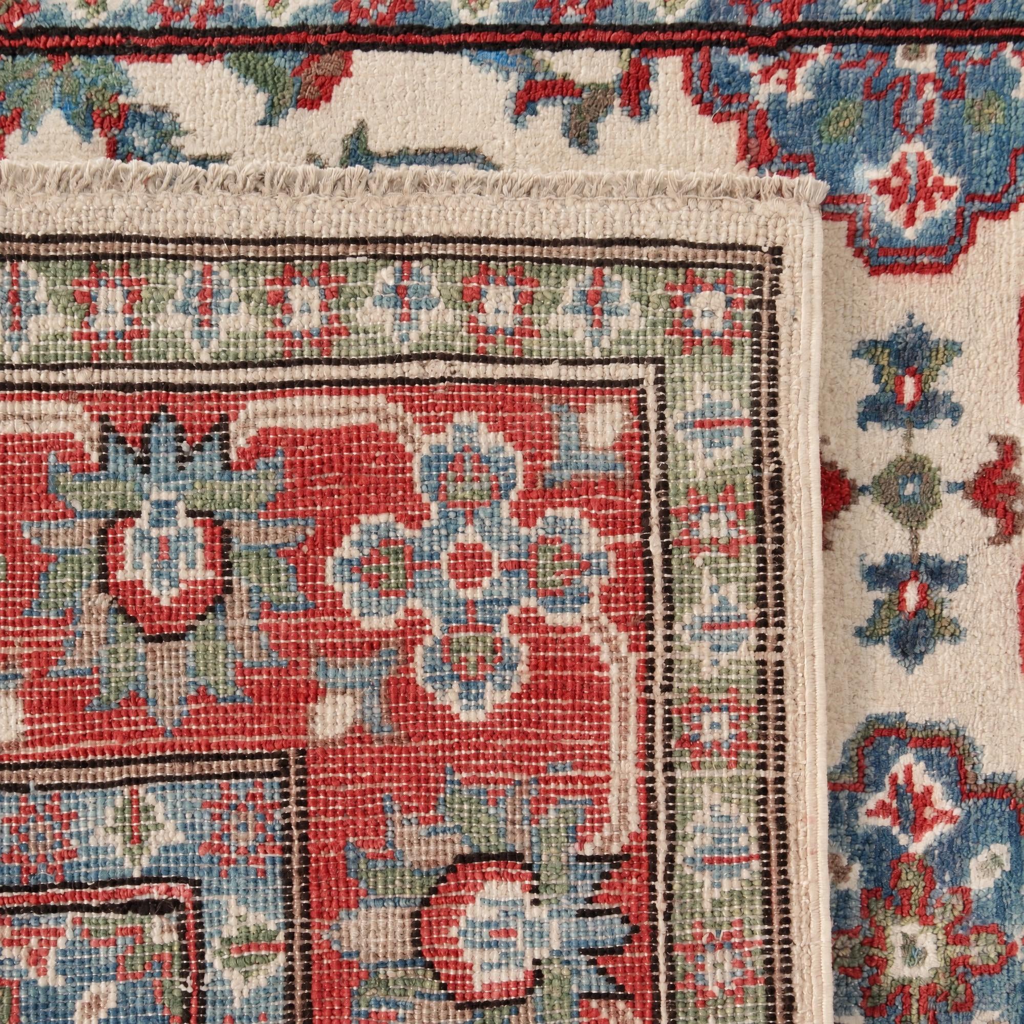 115cm x 180cm Noué main Kazak Tapis