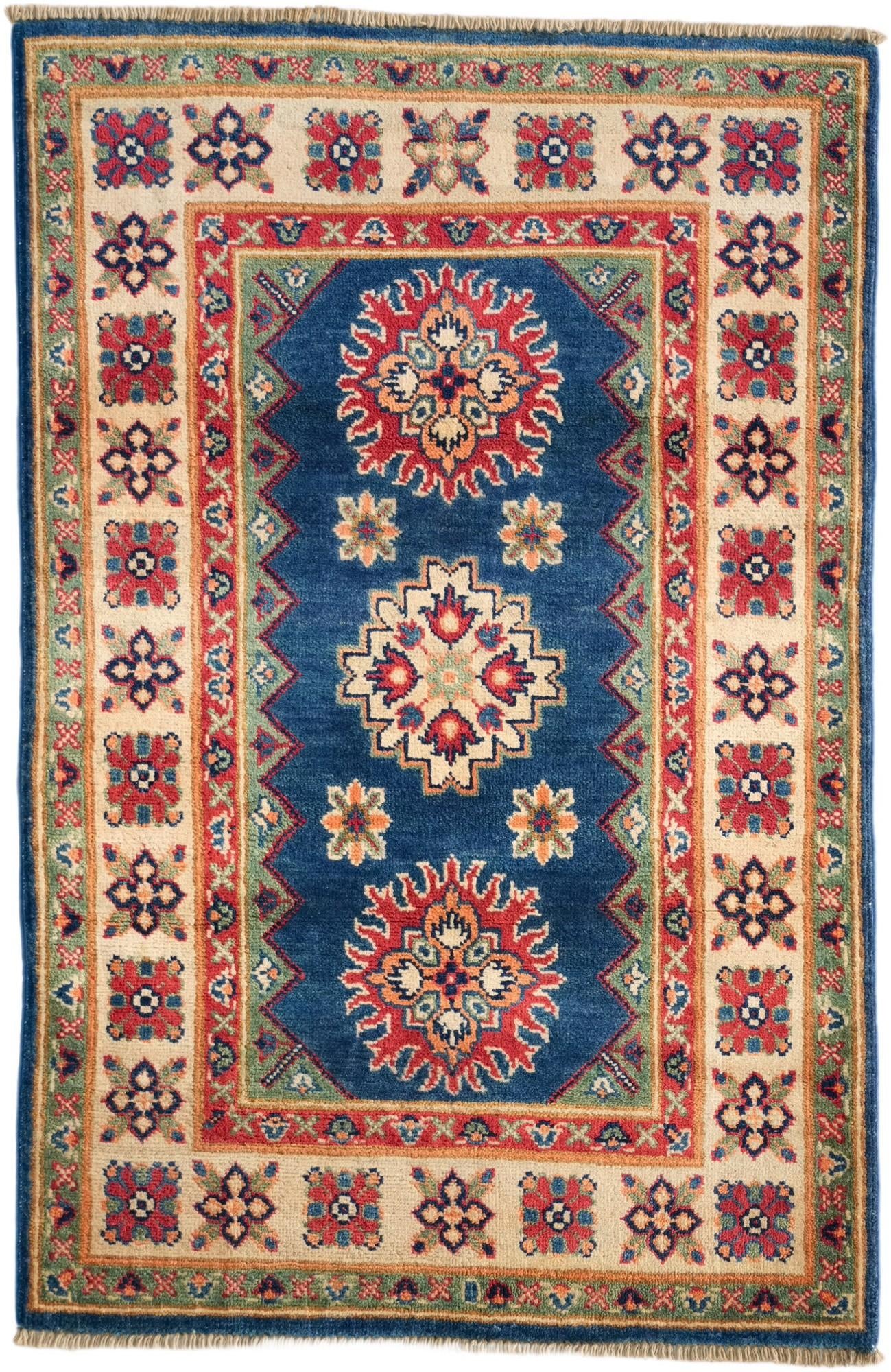 2' 8 x 4' 1 Hand Knotted Kazak Rug