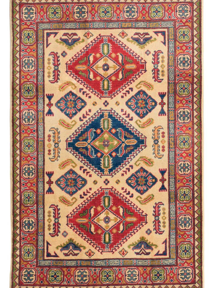 3' 11 x 6' 3 Hand Knotted Kazak Rug