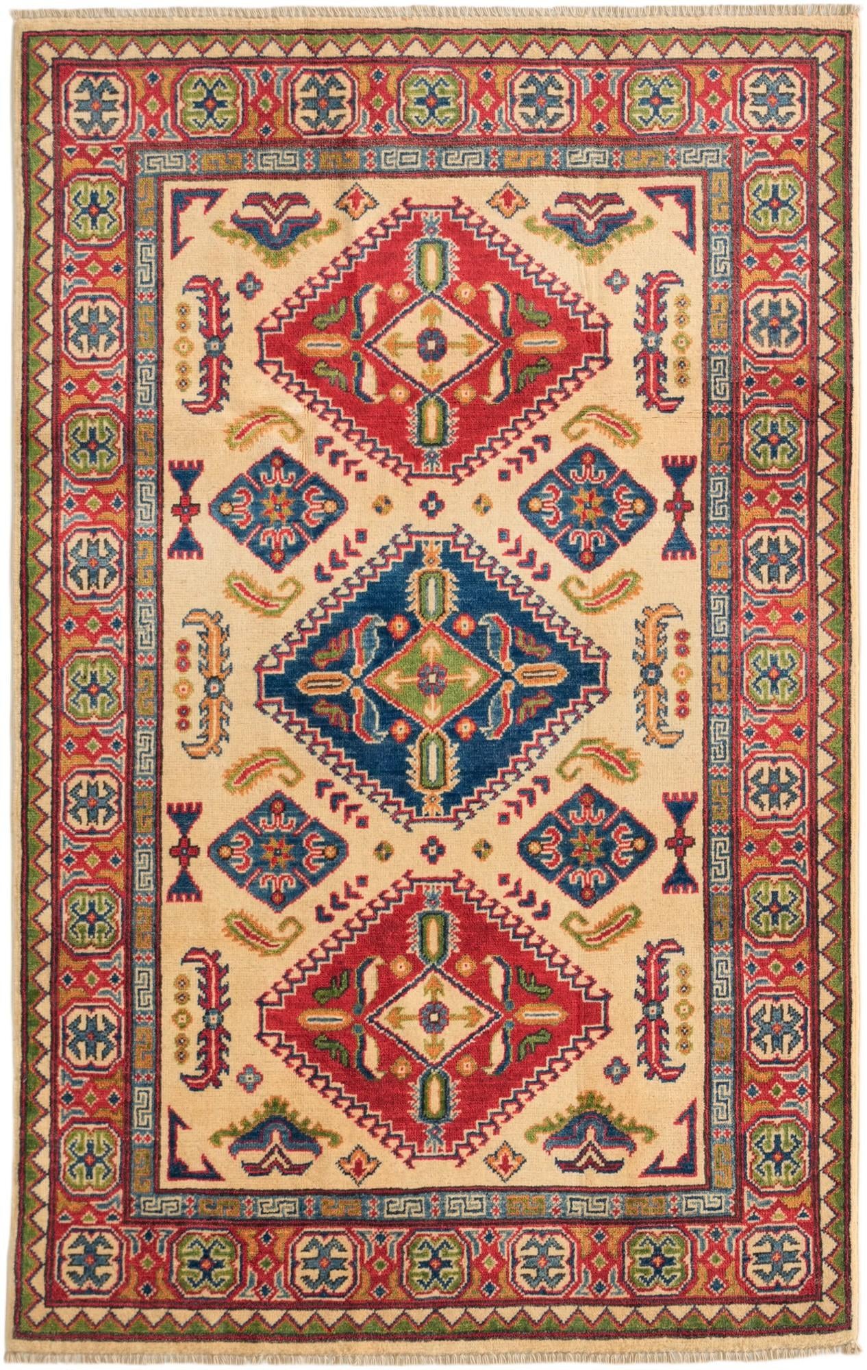 3' 11 x 6' 3 Hand Knotted Kazak Rug