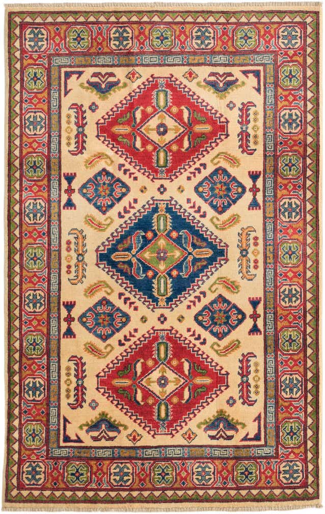 3' 11 x 6' 3 Hand Knotted Kazak Rug