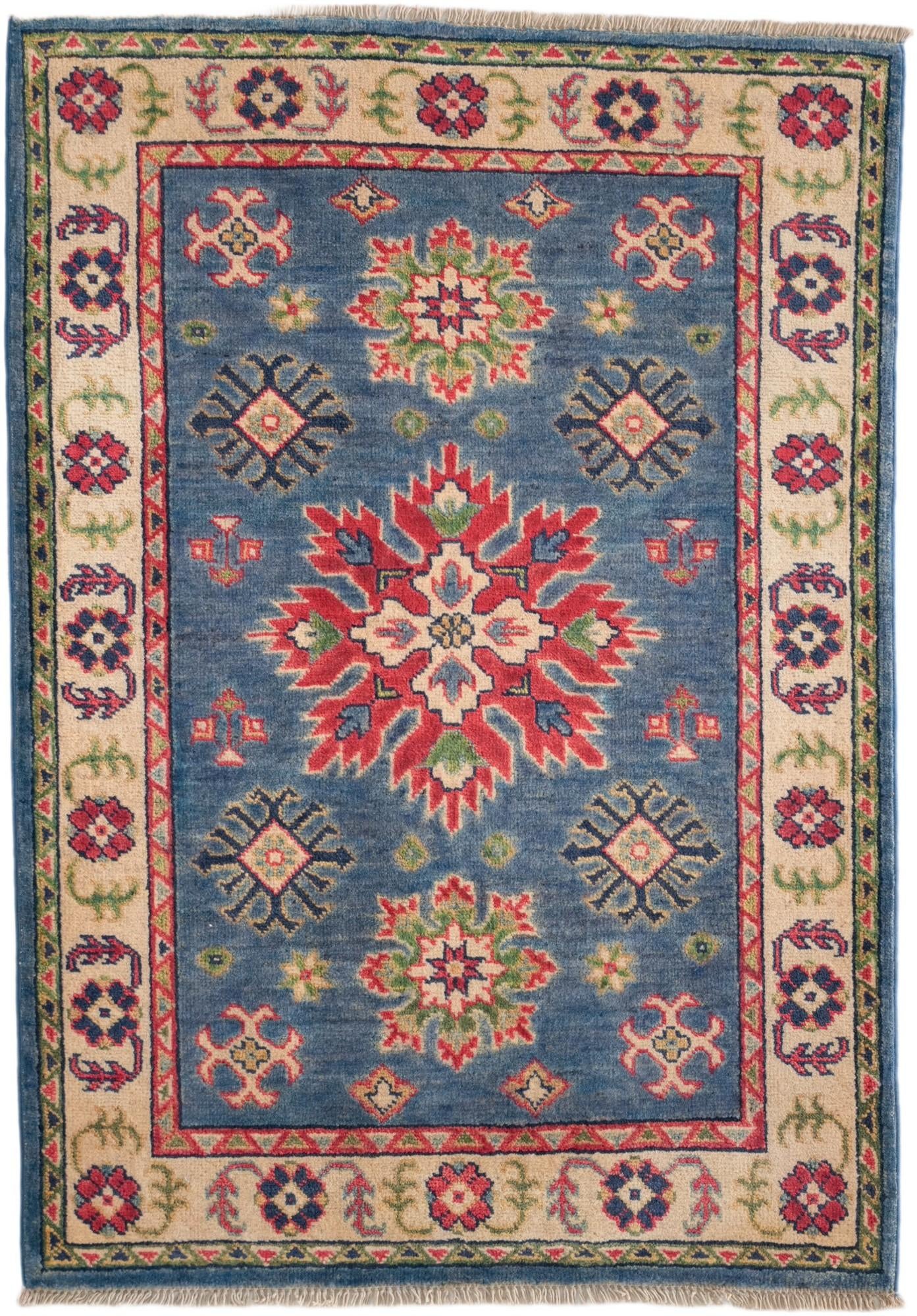 2' 8 x 3' 10 Hand Knotted Kazak Rug