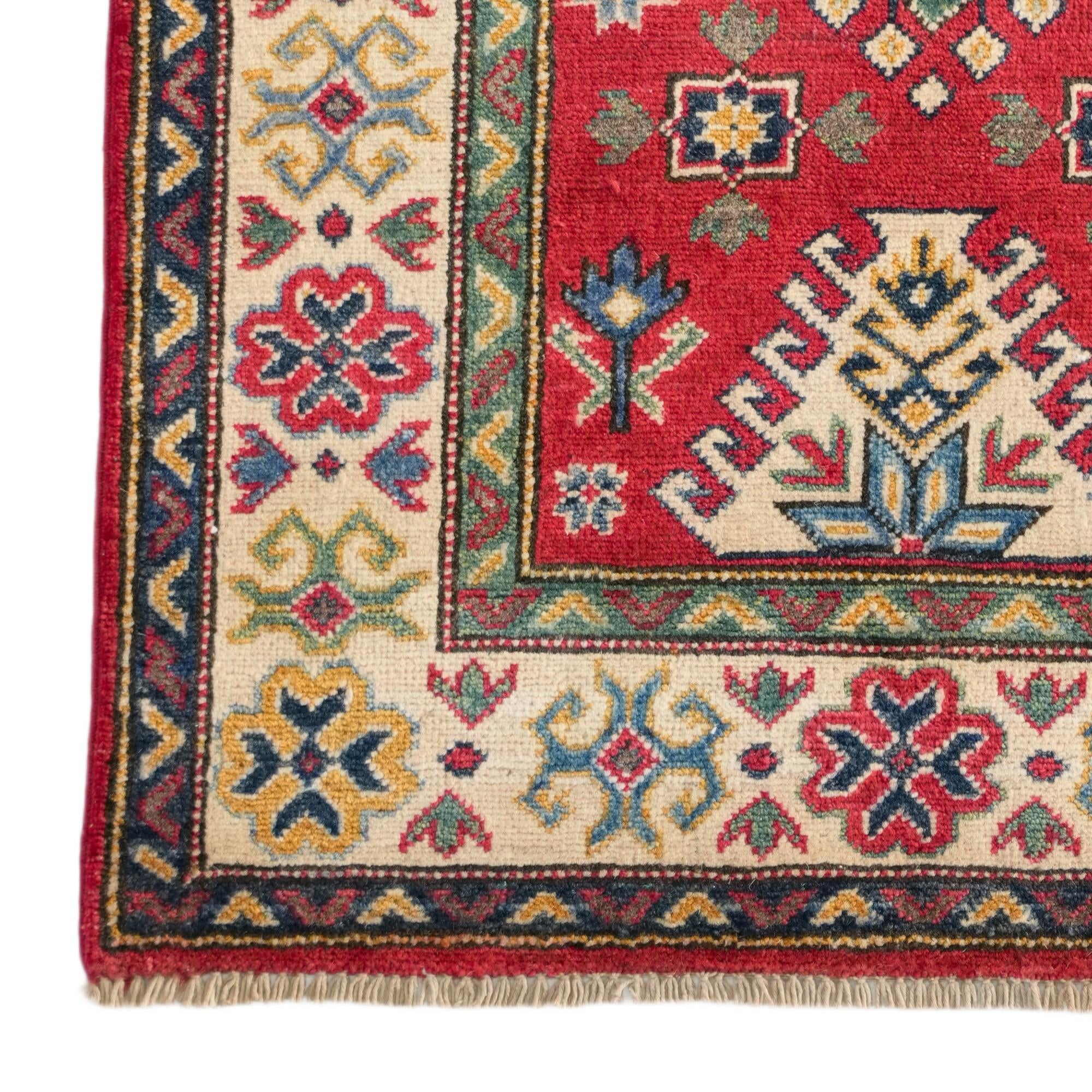 2' 7 x 3' 8 Hand Knotted Kazak Rug
