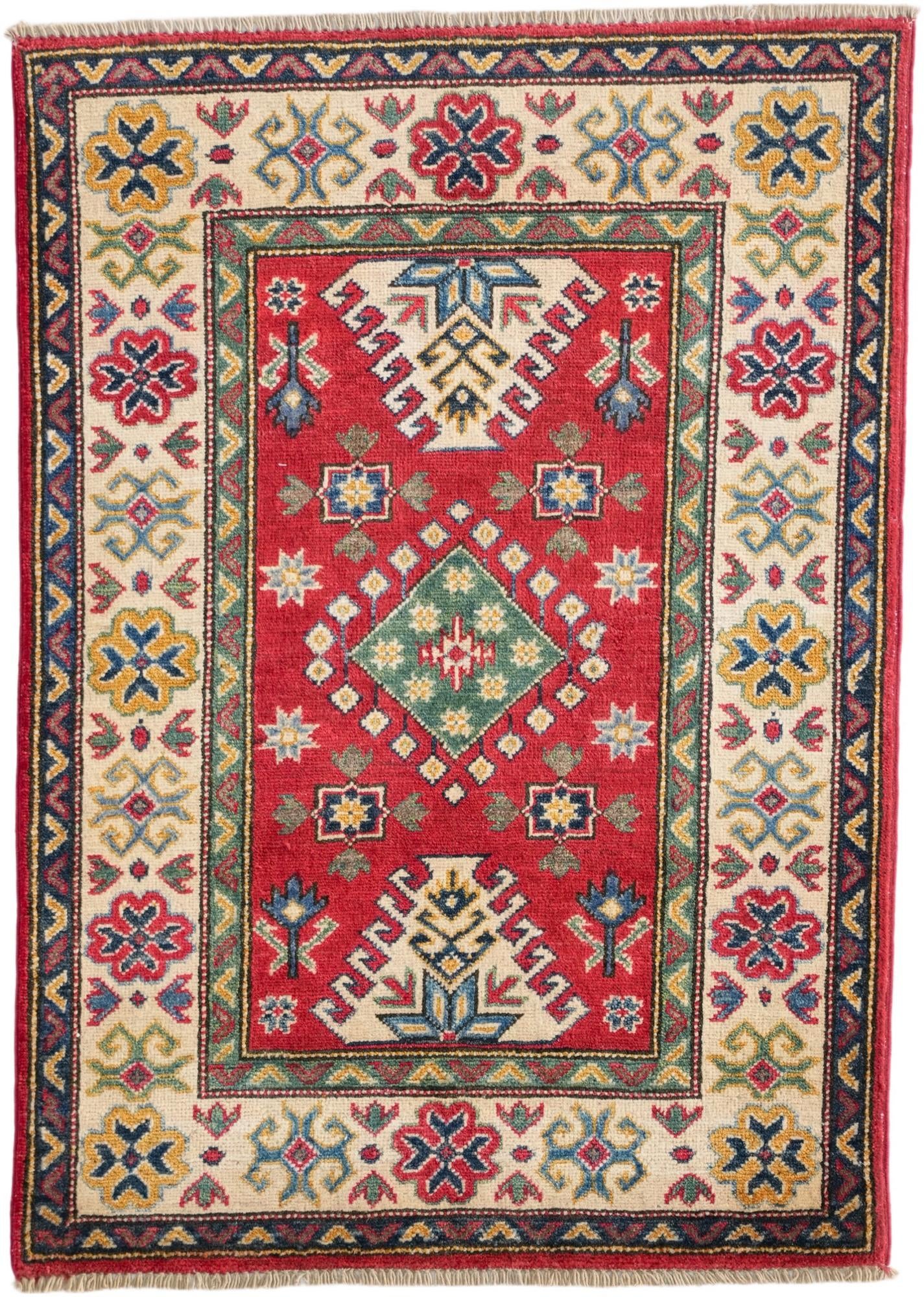 2' 7 x 3' 8 Hand Knotted Kazak Rug