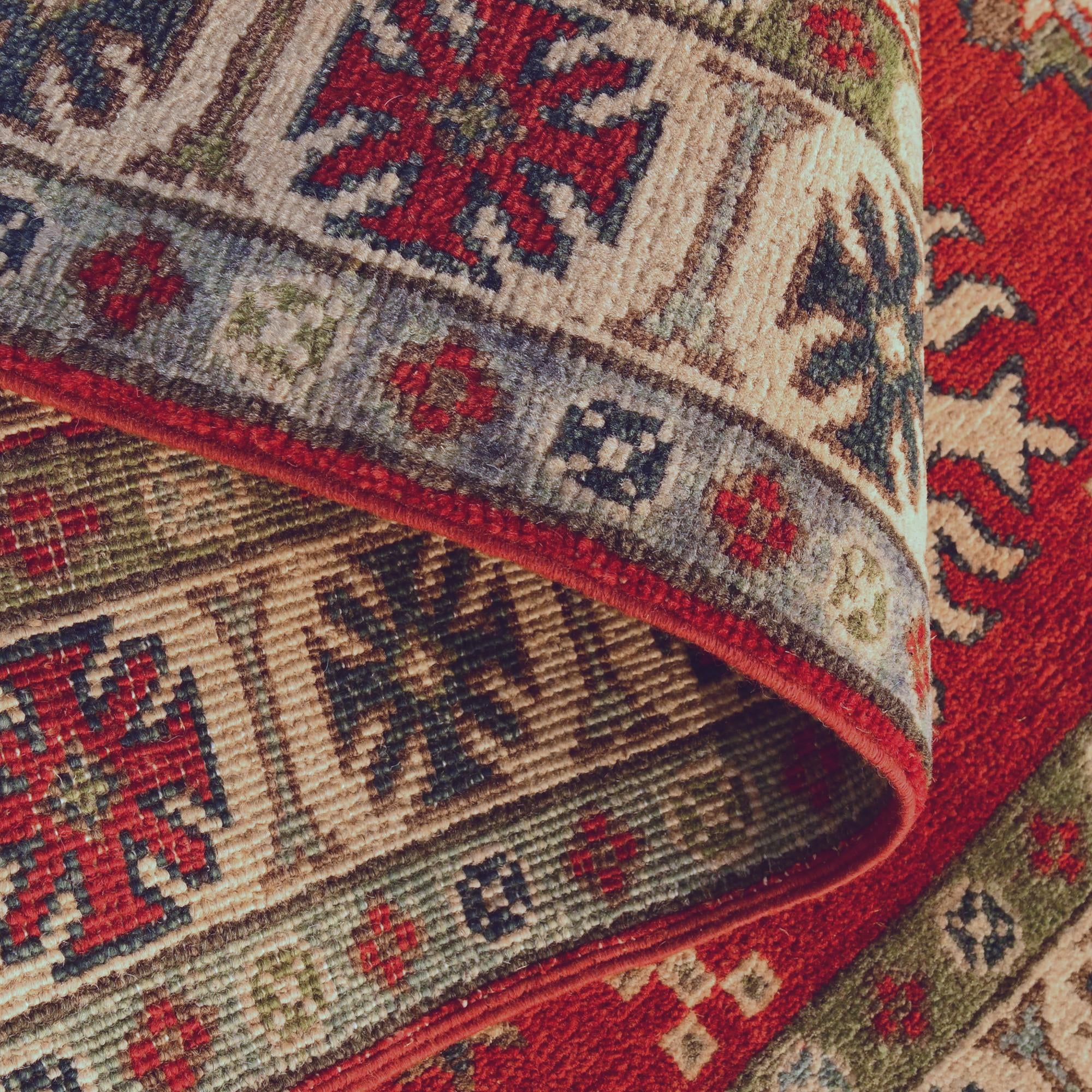 3' 2 x 4' 9 Hand Knotted Kazak Rug
