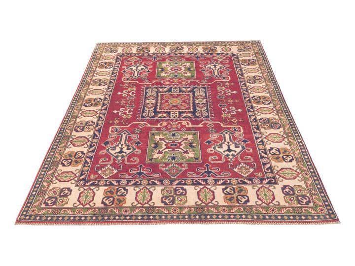 5' x 7' Hand Knotted Kazak Rug