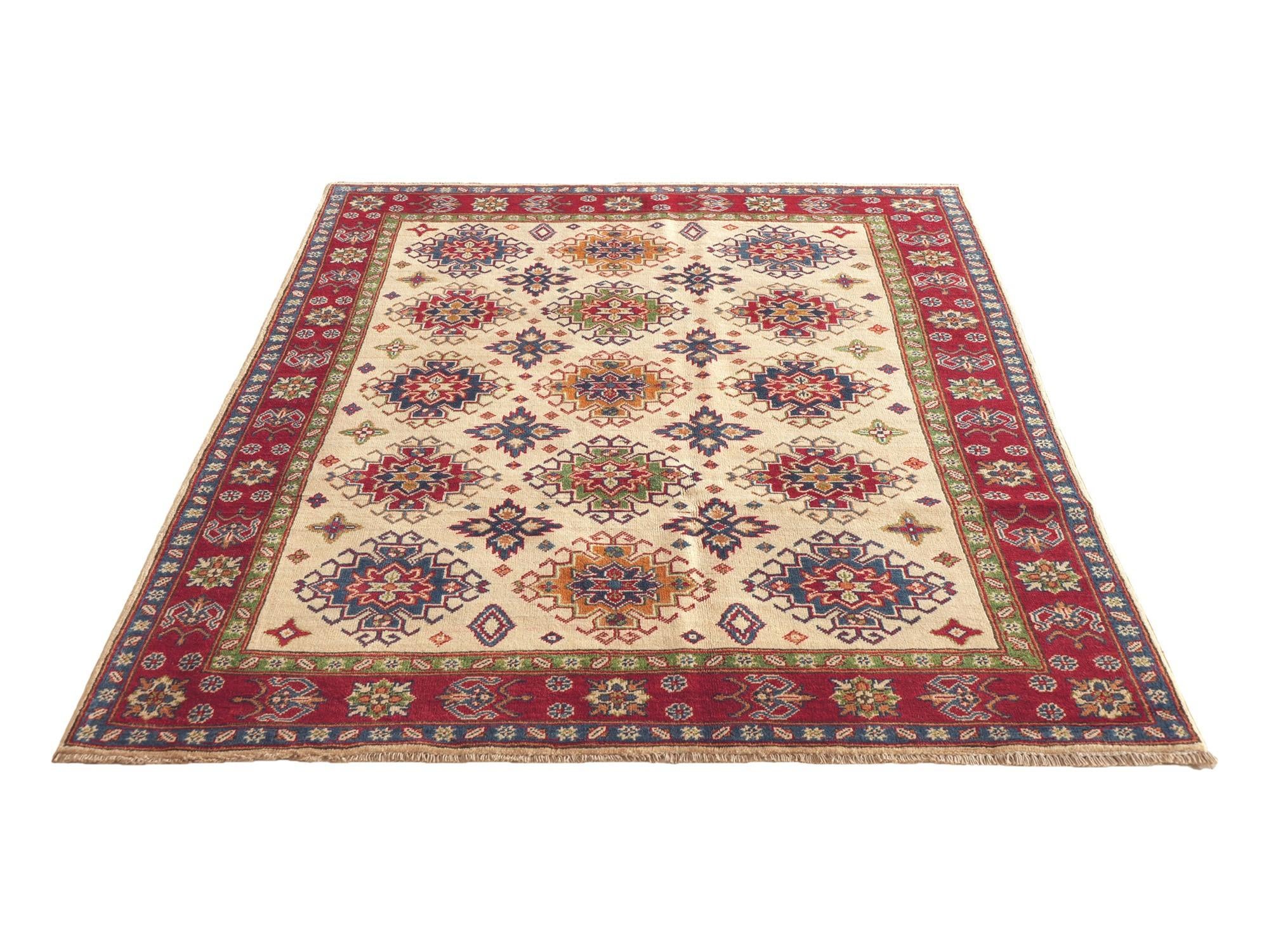 155cm x 210cm Hand Knotted Kazak Rug