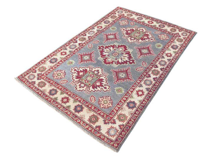105cm x 155cm anudado a mano Kazak Alfombra