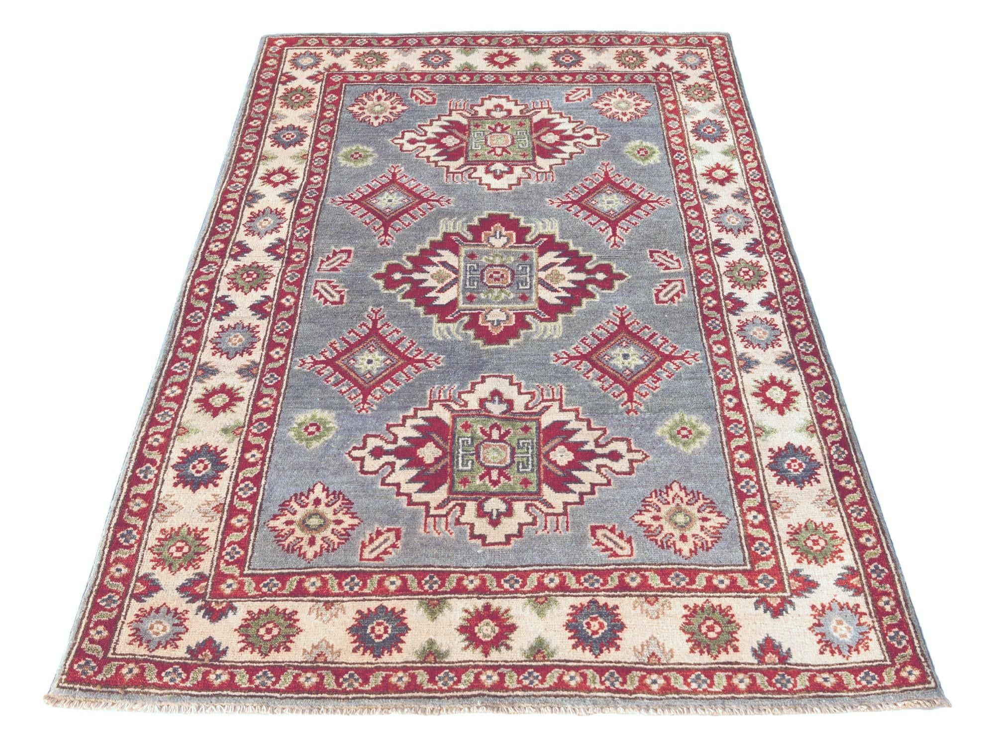 3' 5 x 5' Hand Knotted Kazak Rug