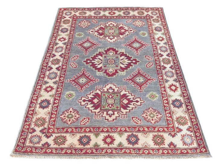 Detail image of 105cm x 155cm anudado a mano Kazak Alfombra