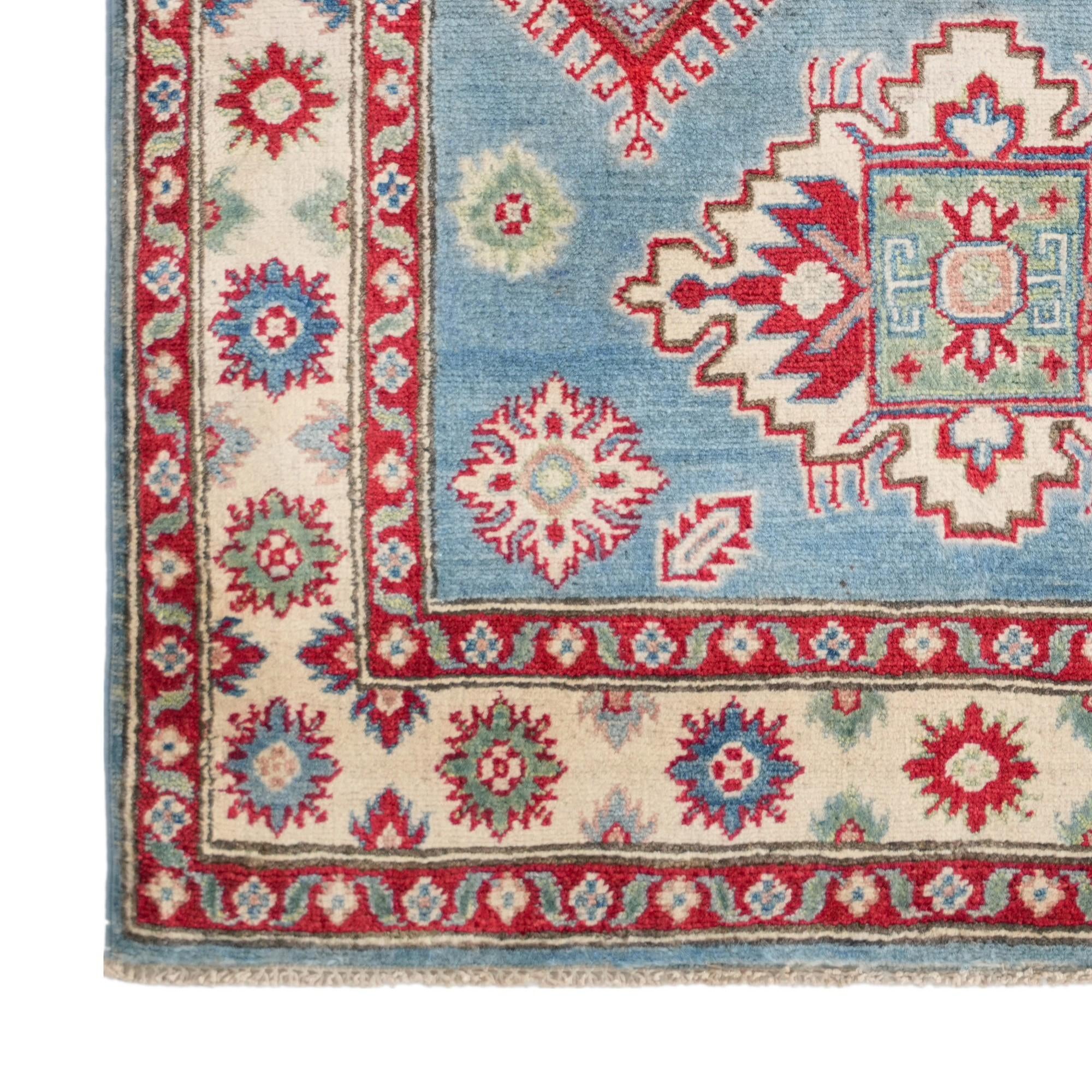 3' 5 x 5' Hand Knotted Kazak Rug