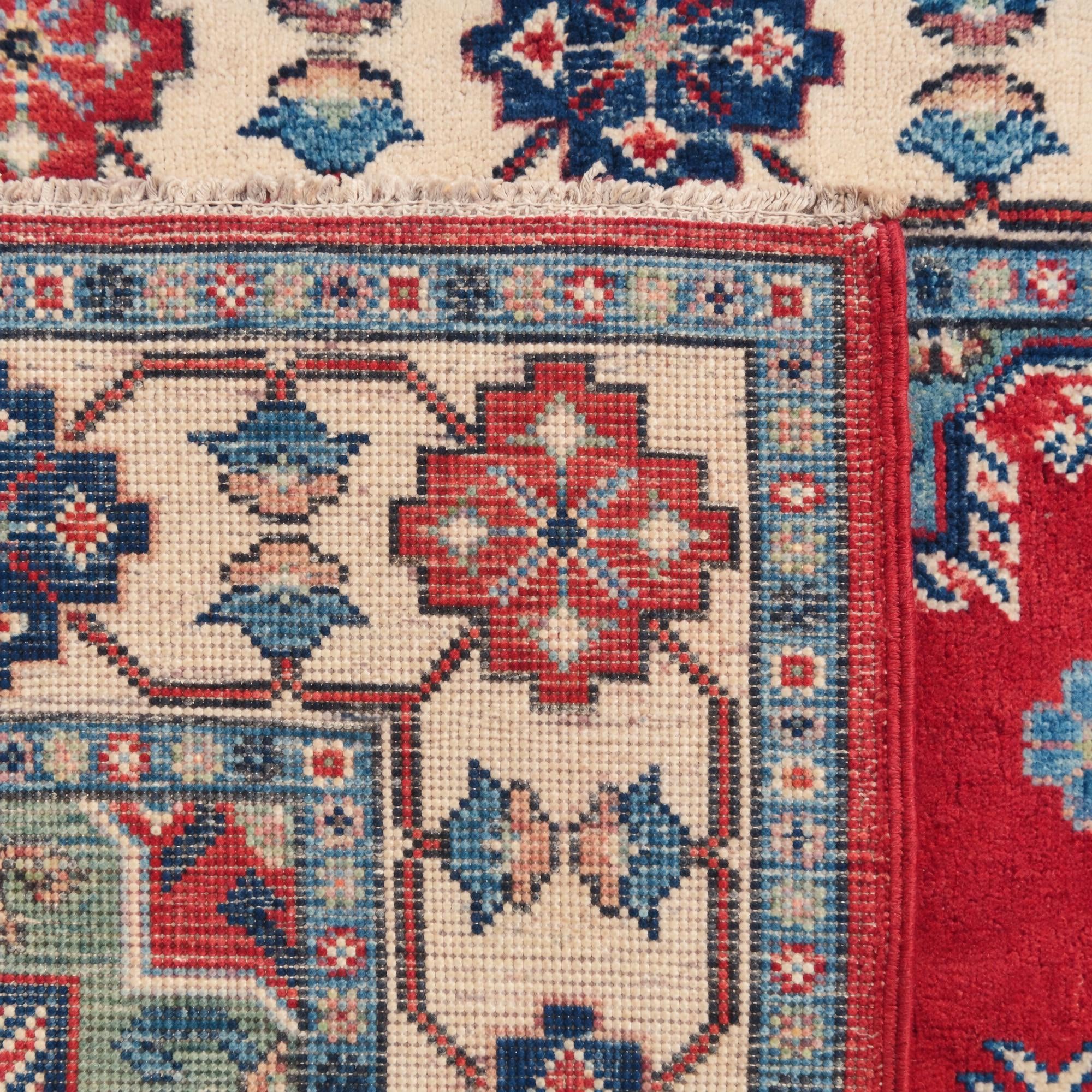 100cm x 150cm Handgeknüpft Kazak Teppich