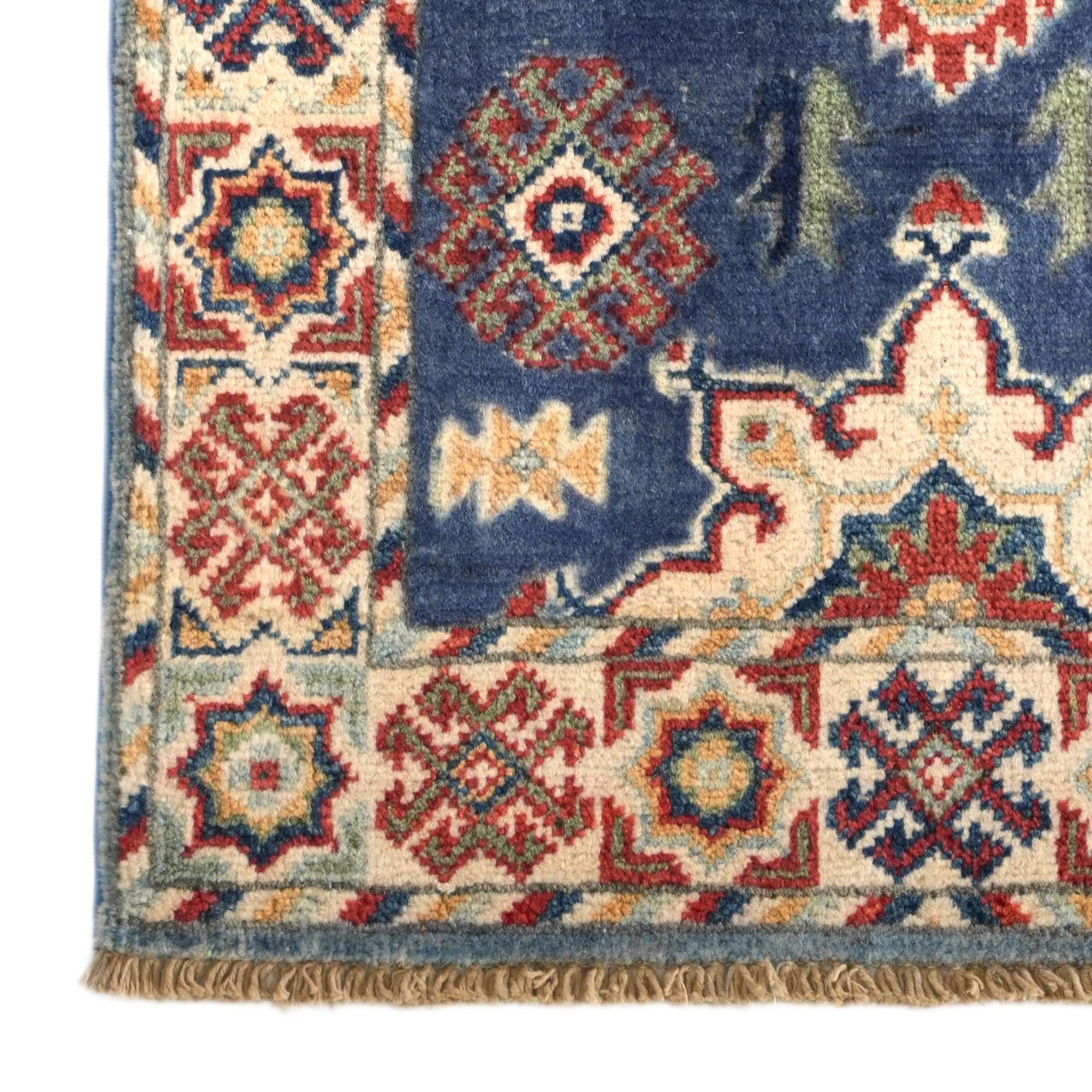 60cm x 95cm Hand Knotted Kazak Rug