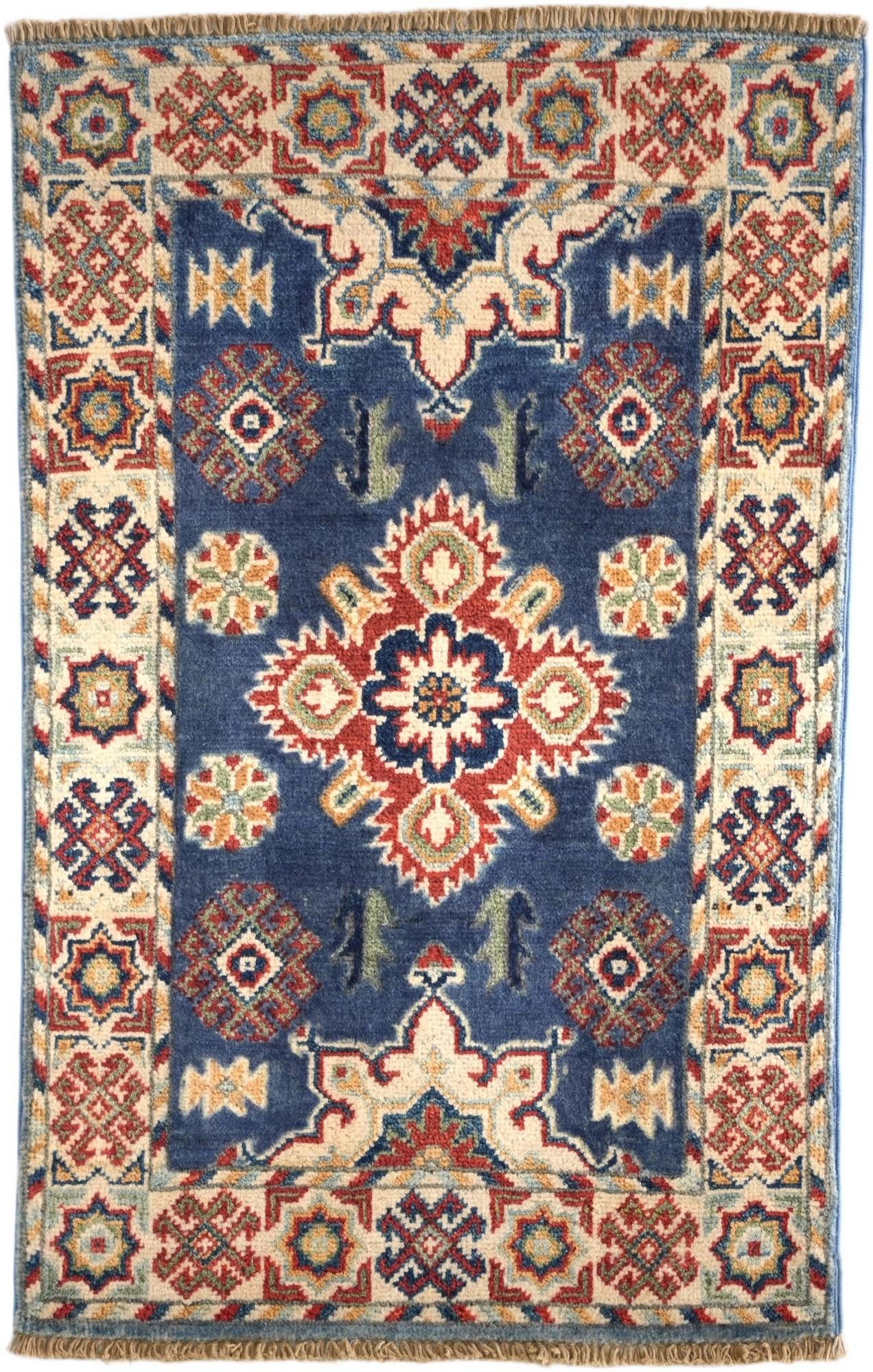 1' 11 x 3' 1 Hand Knotted Kazak Rug