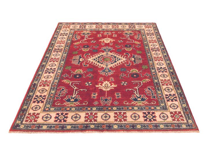 4' x 5' 11 Hand Knotted Kazak Rug