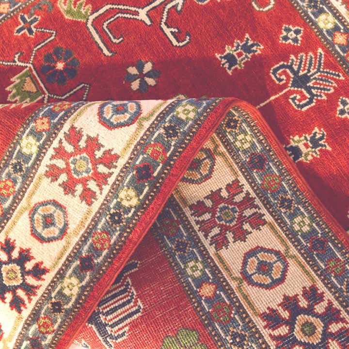 4' x 5' 11 Hand Knotted Kazak Rug